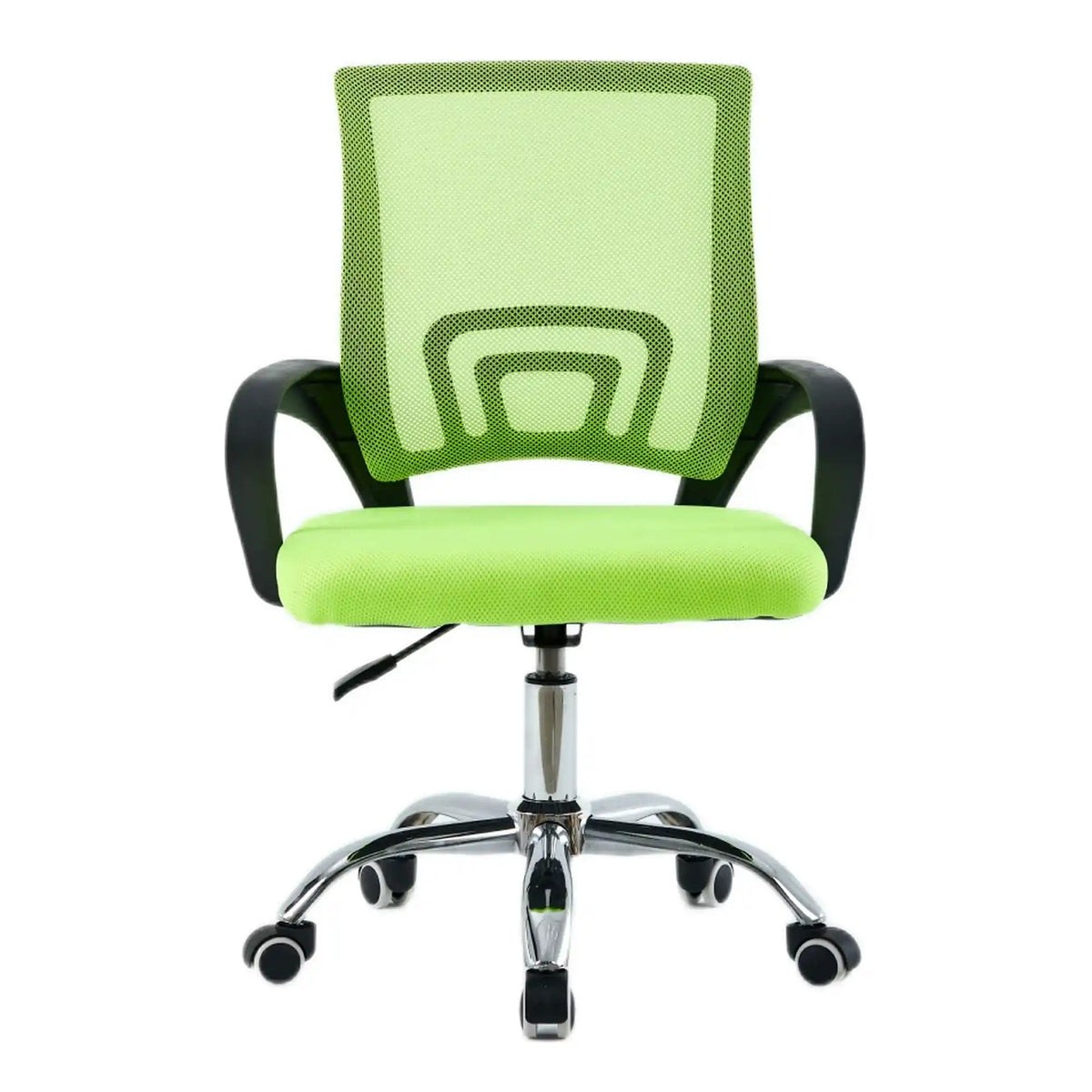 Scaun de birou DEX 4 NEW, verde/negru, material textil/plasă, 57x55x86-94 cm