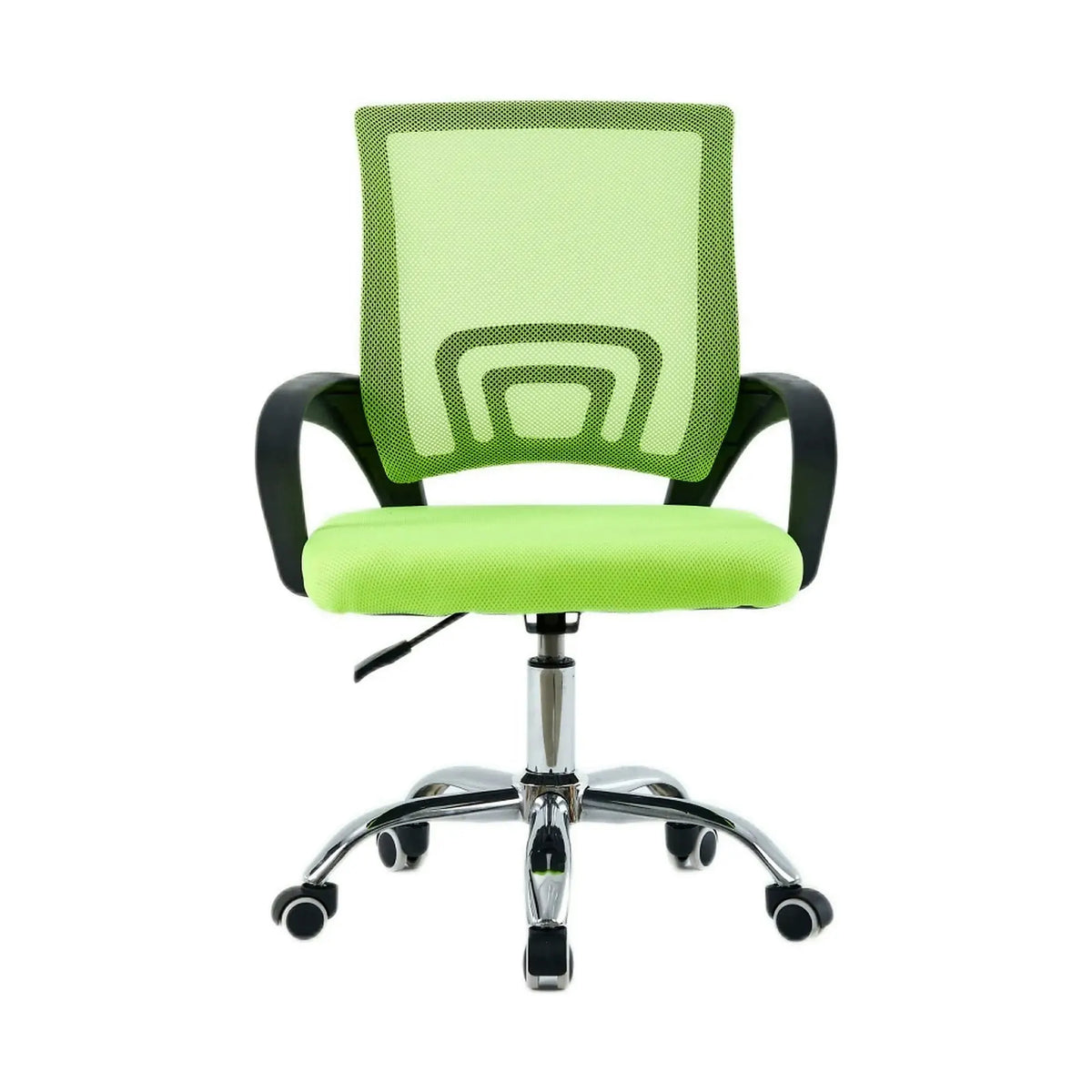 Scaun de birou DEX 4 NEW, verde/negru, material textil/plasă, 57x55x86-94 cm