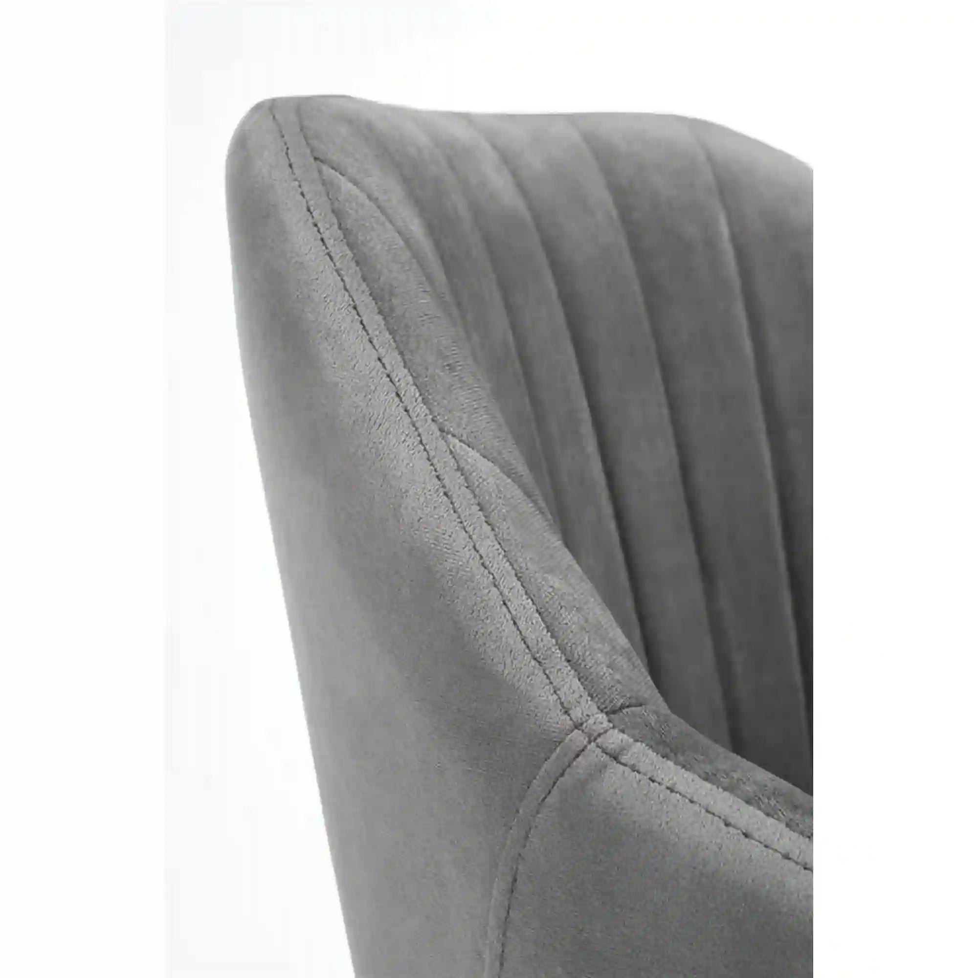 Scaun de birou FRESCO, gri, stofa catifelata, 51x54x81/91 cm