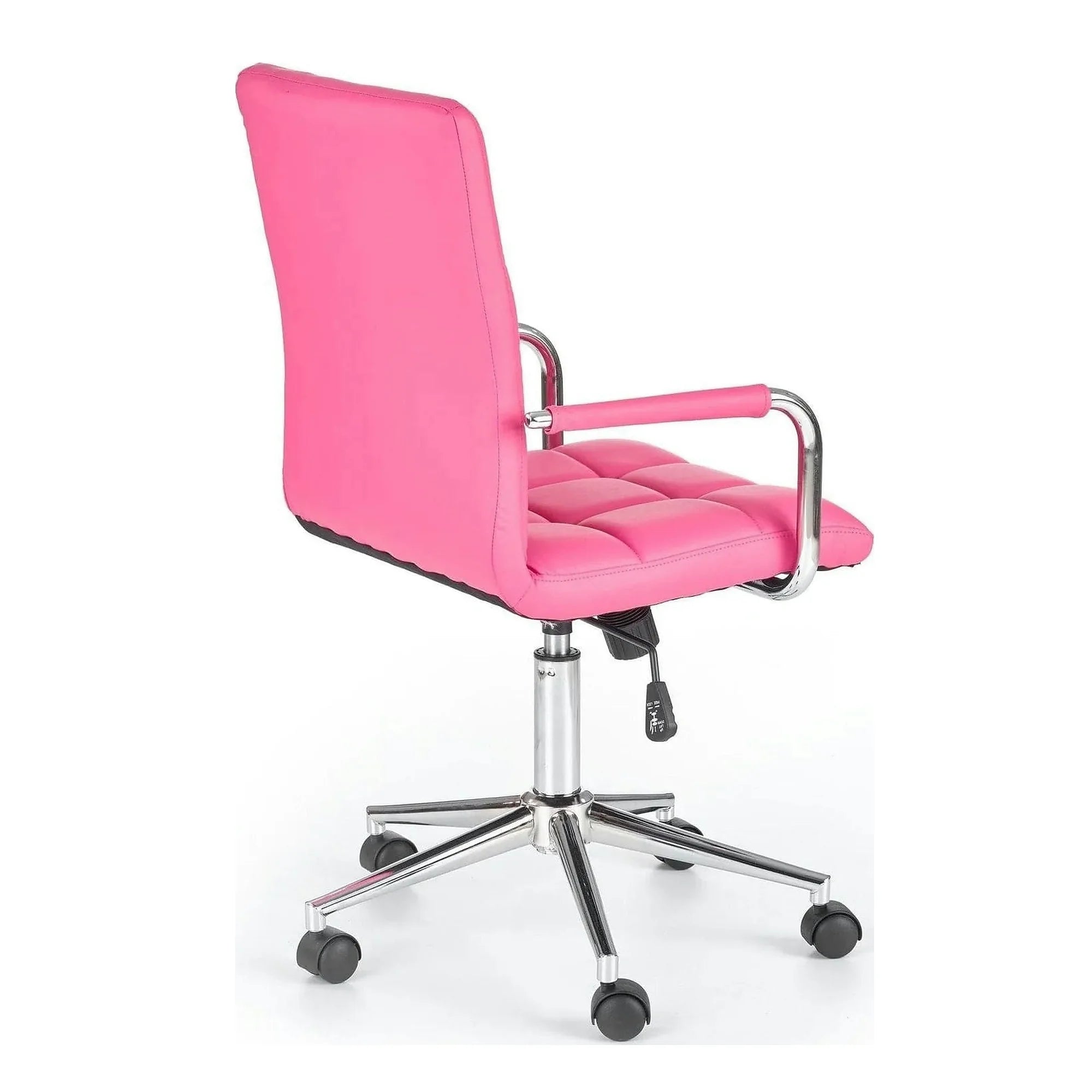 Scaun de birou GONZO 2, roz, piele ecologica, 53x60x98/110 cm