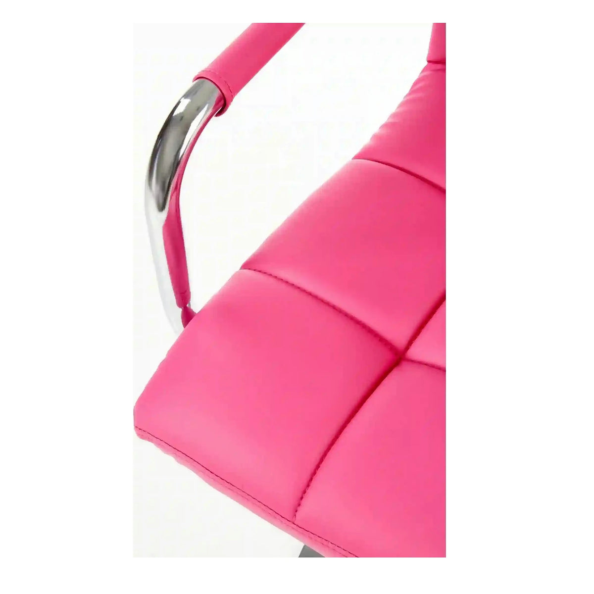 Scaun de birou GONZO 2, roz, piele ecologica, 53x60x98/110 cm