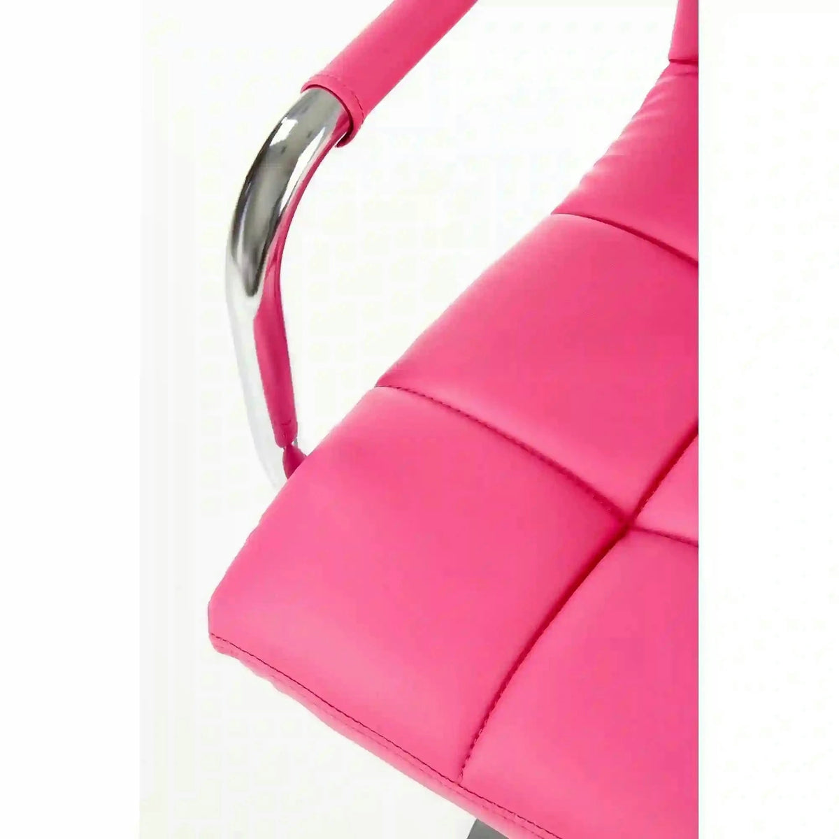 Scaun de birou GONZO 2, roz, piele ecologica, 53x60x98/110 cm