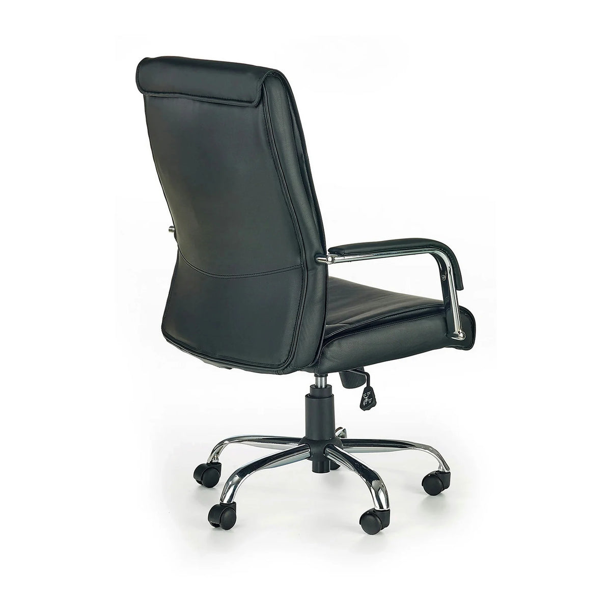Scaun de birou HAMILTON, negru, piele ecologica, 60x70x102/111 cm