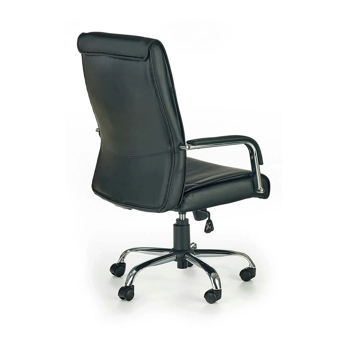 Scaun de birou HAMILTON, negru, piele ecologica, 60x70x102/111 cm