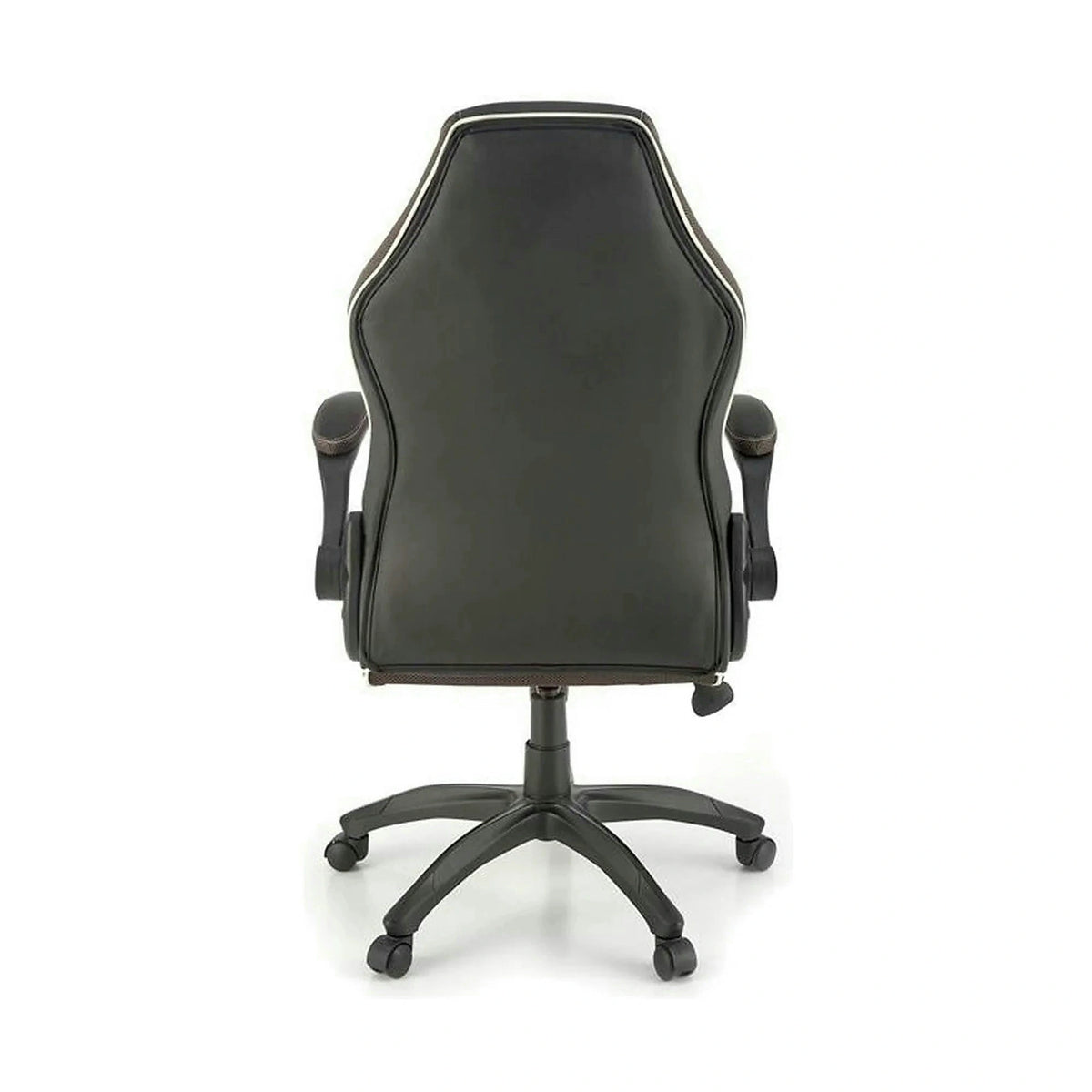 Scaun de birou HAMLET, negru/gri, piele ecologica, 65x70x117 cm
