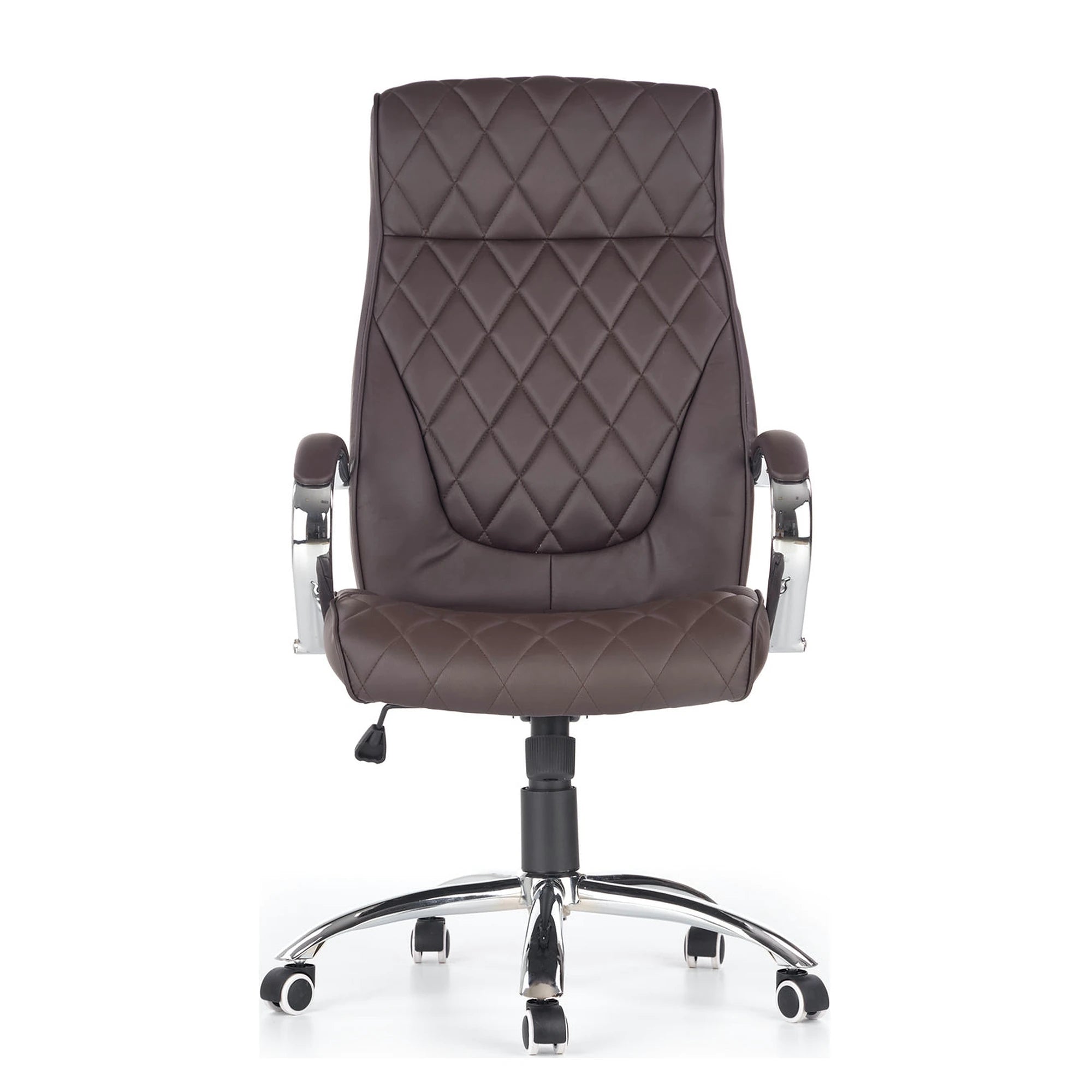 Scaun de birou HILTON, maro, piele ecologica, 60x72x118/126 cm
