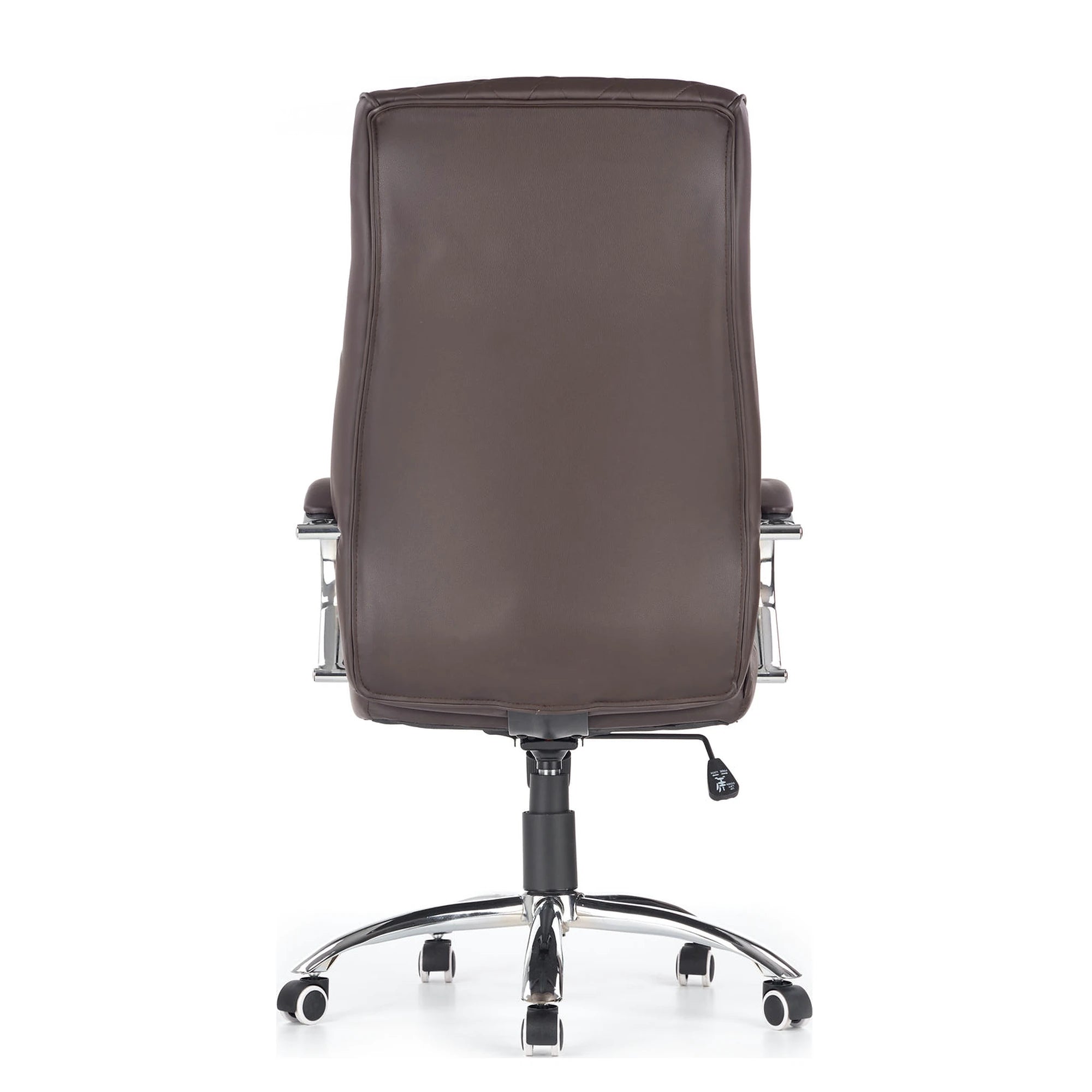 Scaun de birou HILTON, maro, piele ecologica, 60x72x118/126 cm