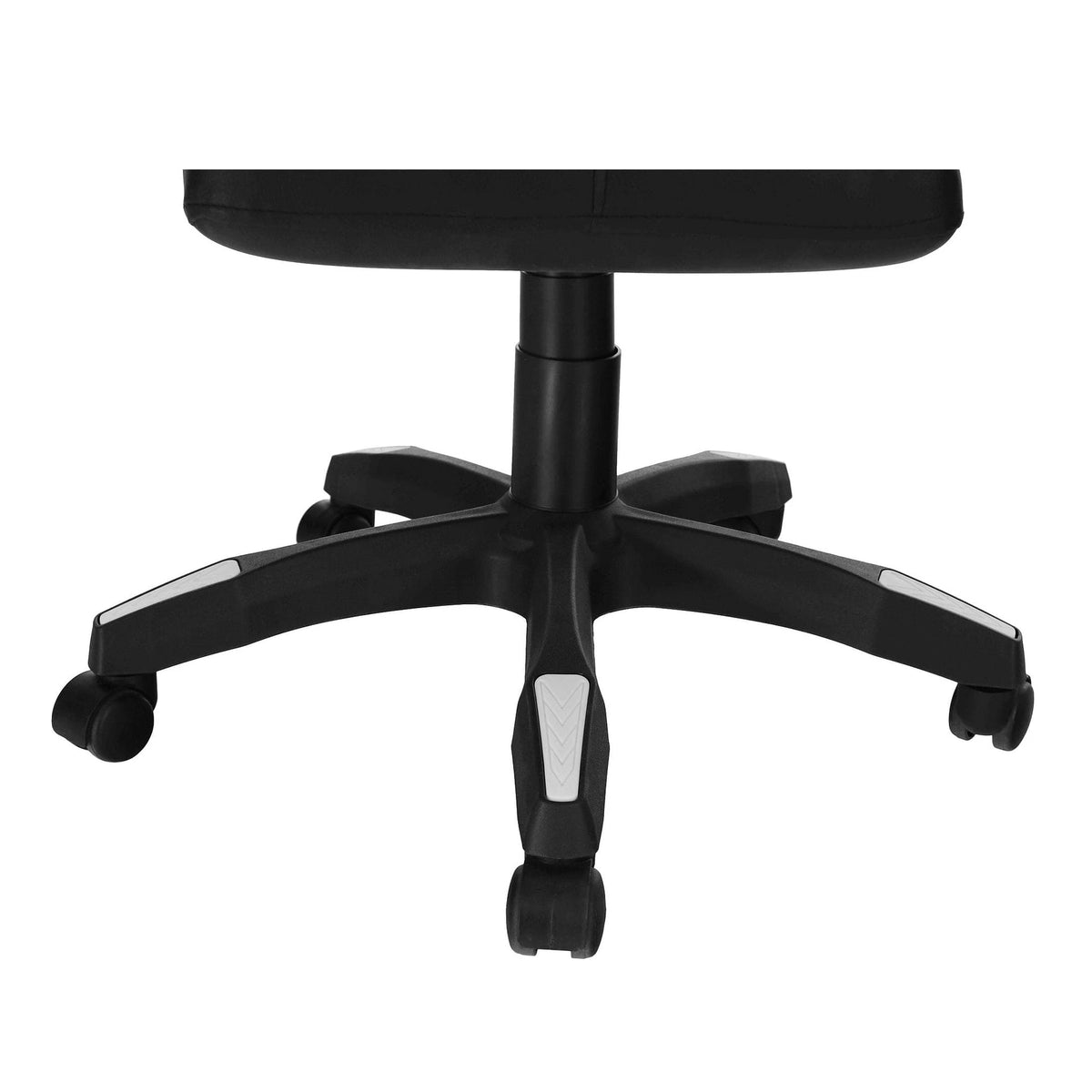 Scaun de birou JOVELA, negru/alb, piele ecologica, 65x65x114/124 cm