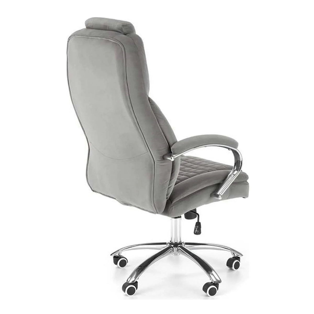 Scaun de birou KING 2, gri, stofa catifelata, mecanism TILT, 67x76x116/124 cm