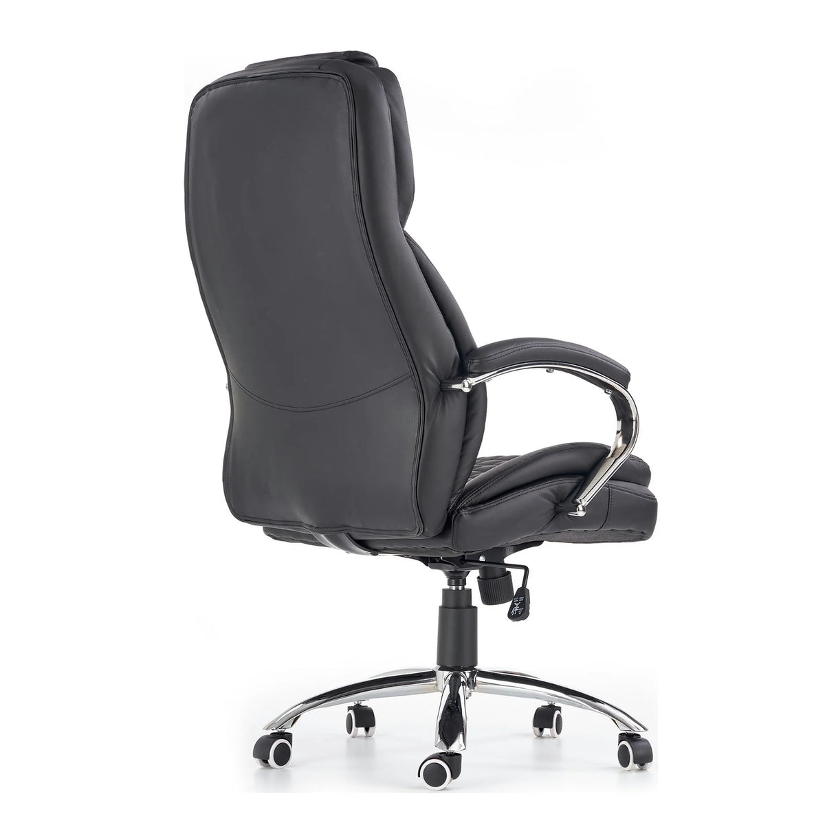Scaun de birou KING, negru, piele ecologica, 67x76x116/124 cm