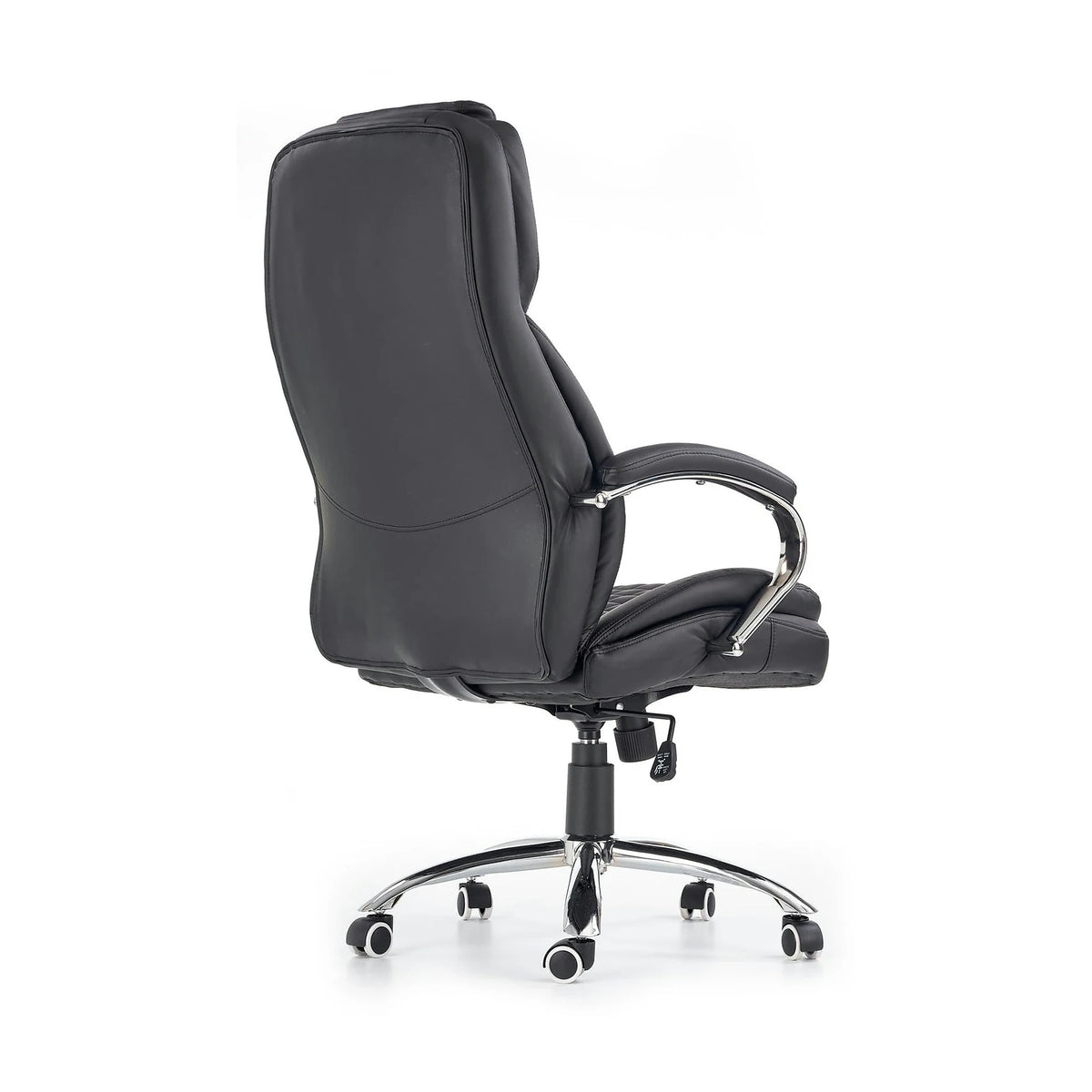 Scaun de birou KING, negru, piele ecologica, 67x76x116/124 cm