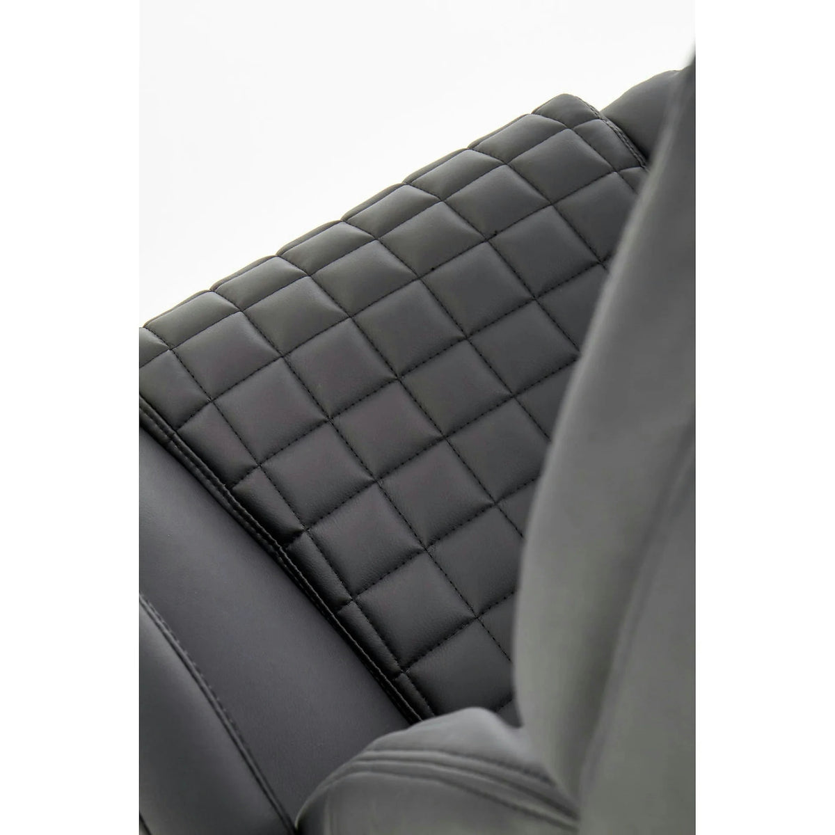 Scaun de birou KING, negru, piele ecologica, 67x76x116/124 cm