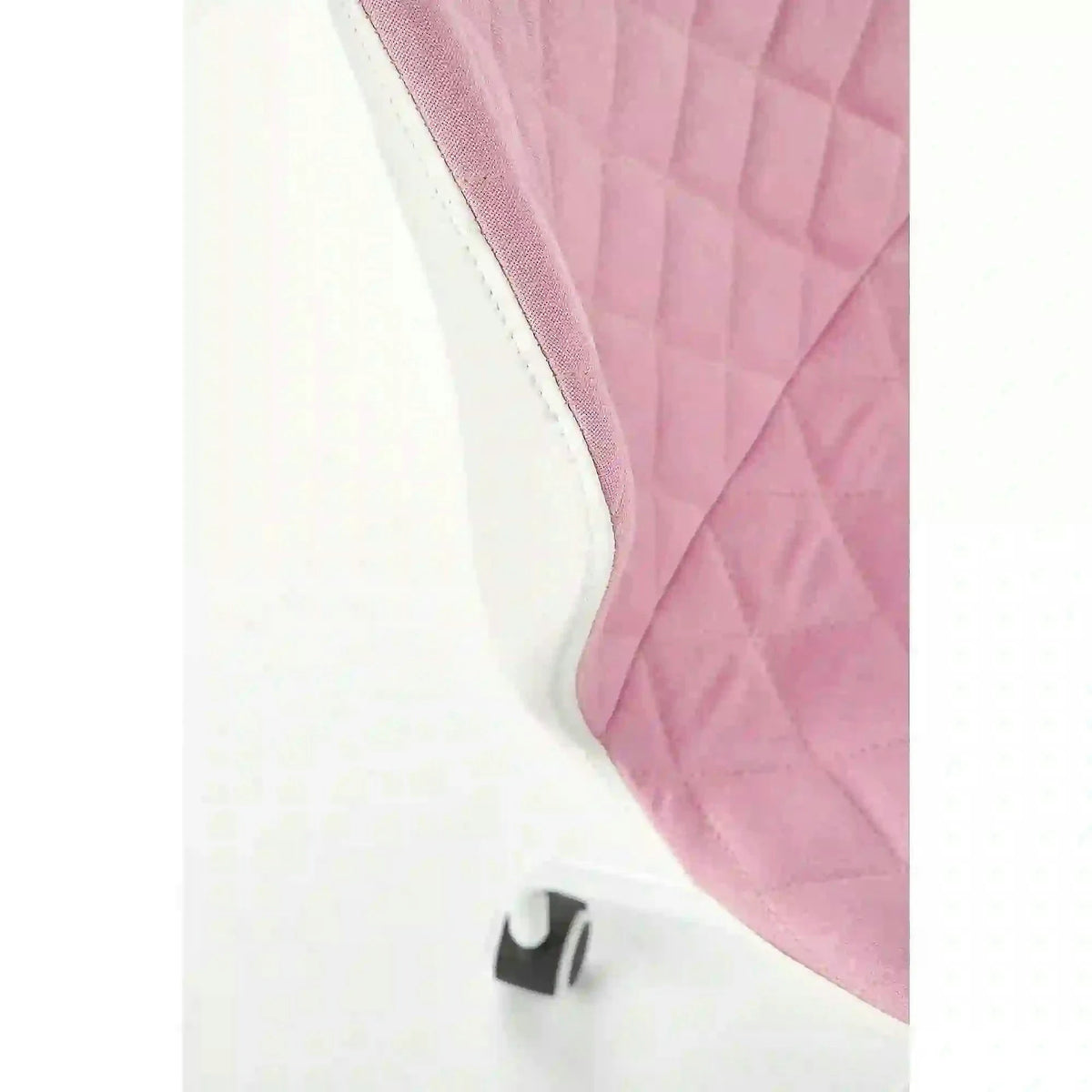 Scaun de birou MATRIX 3, alb/roz, piele ecologica/stofa, 48x57x79/88 cm