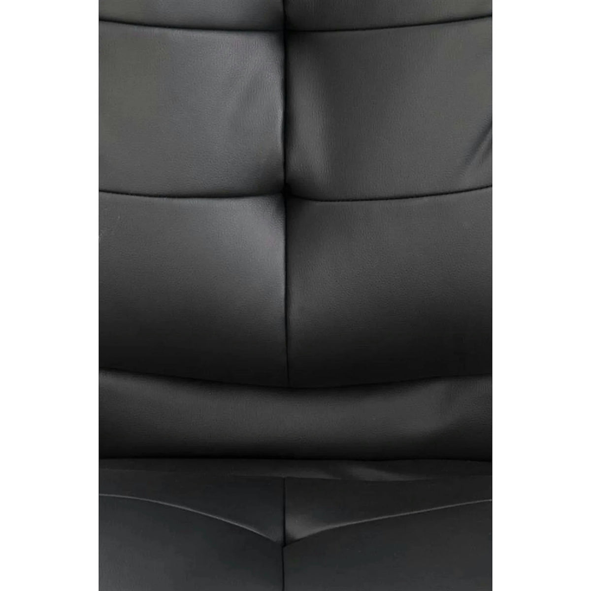 Scaun de birou PRESTON, negru/crom, piele ecologica/metal, 66x72x114/124 cm