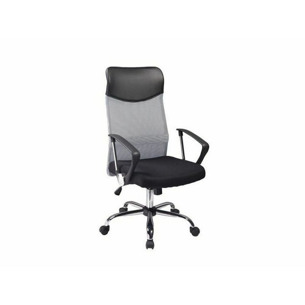 Scaun de birou Q-025, negru/gri, 62x50x107/116 cm