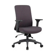 Scaun de birou Q-744, gri, stofa clasica/plasa, 62x50x91/101 cm