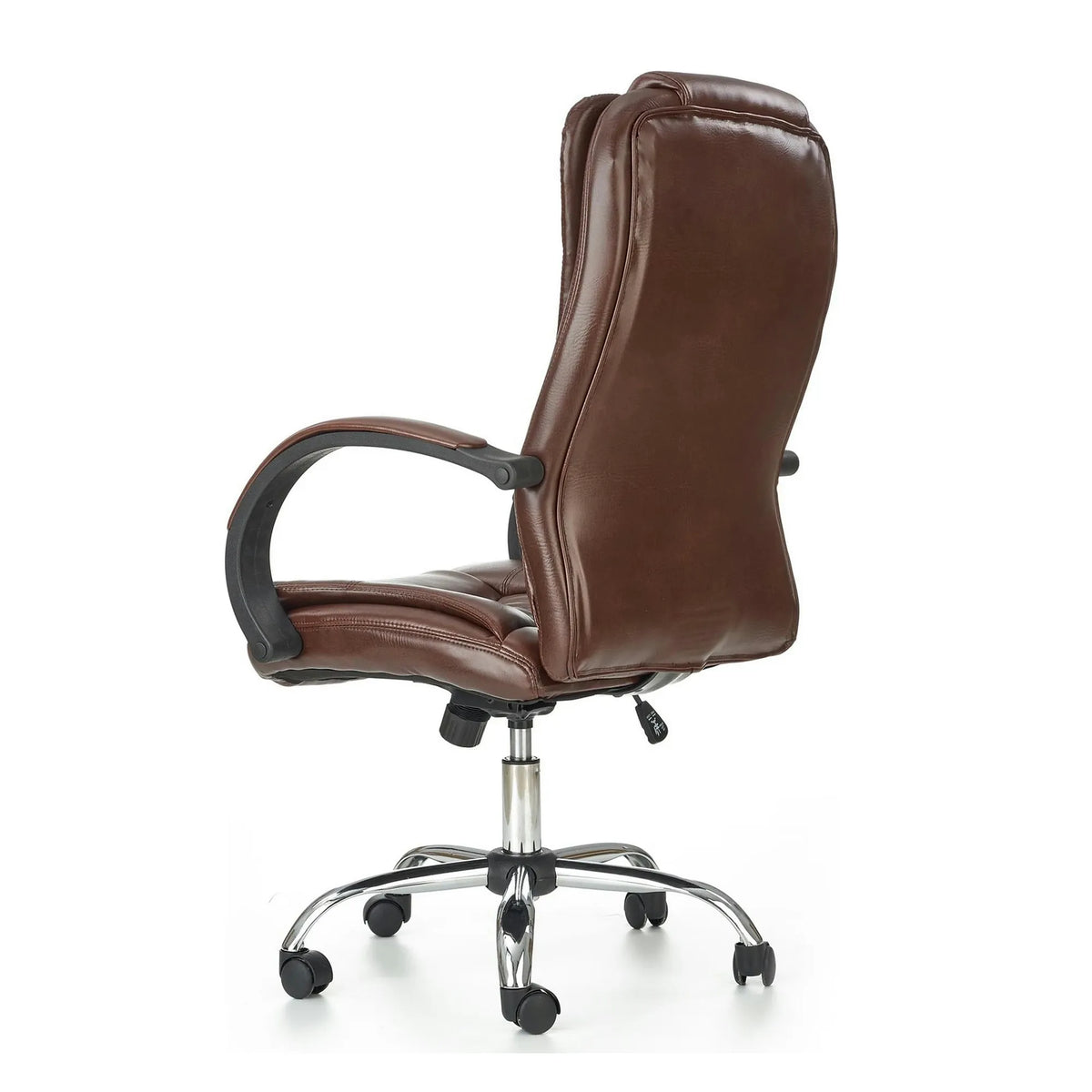 Scaun de birou RELAX, maro inchis, piele ecologica, 64x75x110/118 cm