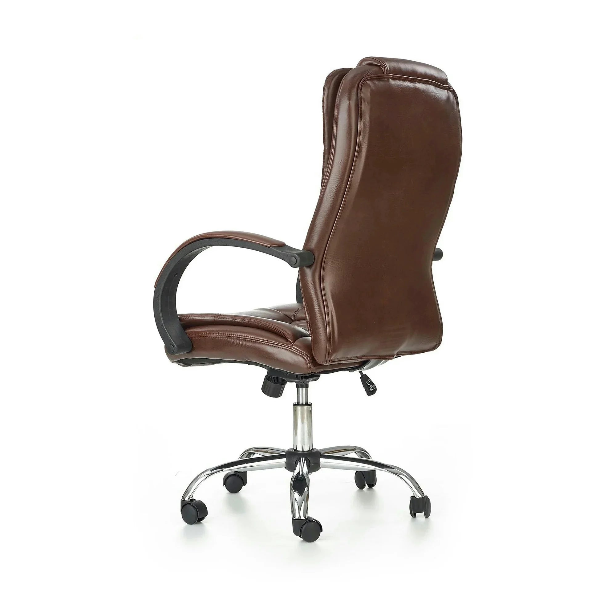Scaun de birou RELAX, maro inchis, piele ecologica, 64x75x110/118 cm