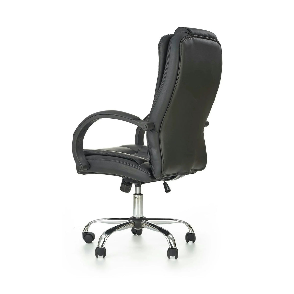 Scaun de birou RELAX, negru, piele ecologica, 64x75x110/118 cm