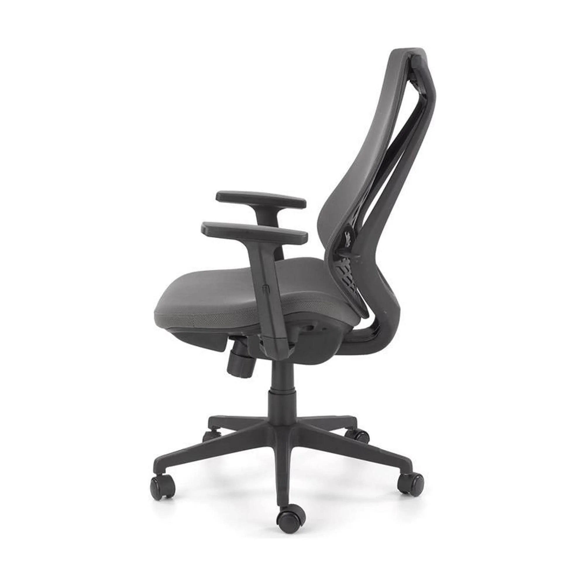 Scaun de birou RUBIO, gri, stofa, 66x60x101/109 cm