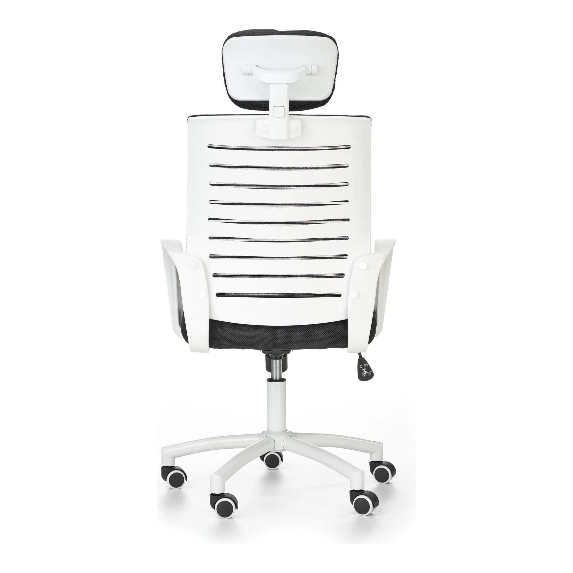 Scaun de birou SOCKET, negru/alb, stofa mesh/metal/plastic, 61x68x110/118 cm