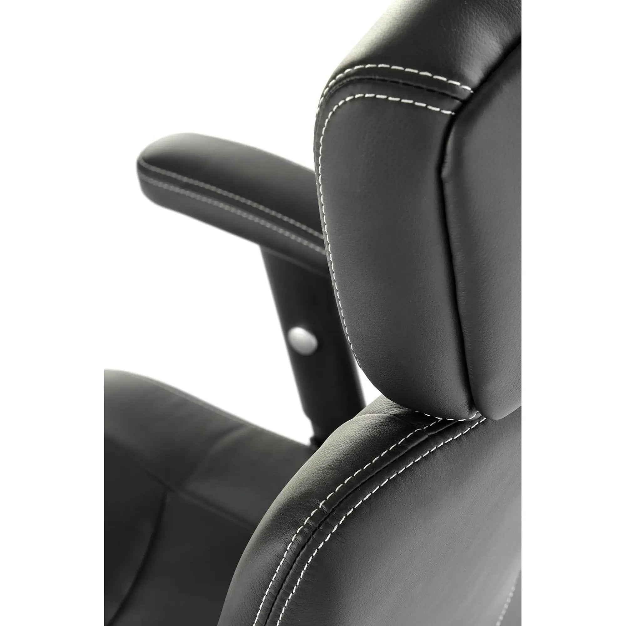 Scaun de birou STILO, negru, piele ecologica, 66x62x116/125 cm