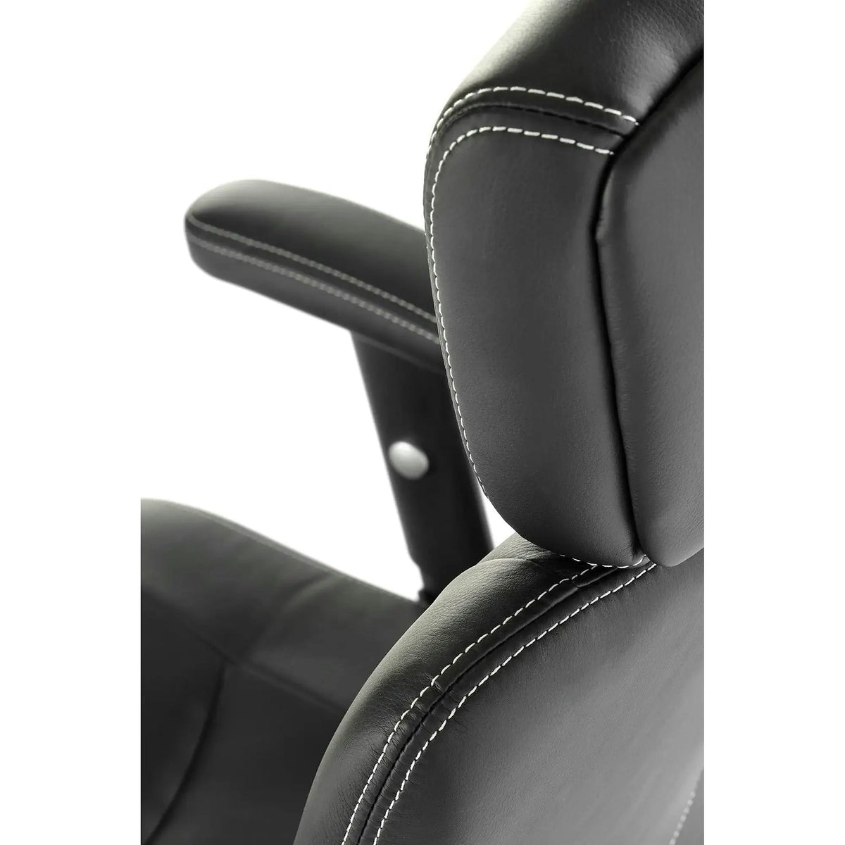 Scaun de birou STILO, negru, piele ecologica, 66x62x116/125 cm