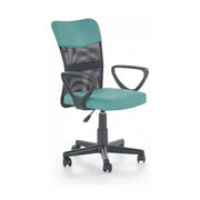 Scaun de birou TIMMY, turcoaz, stofa mesh, 52x59x81/91 cm