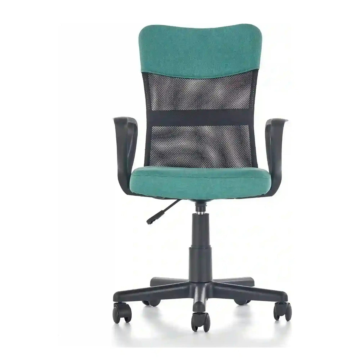 Scaun de birou TIMMY, turcoaz, stofa mesh, 52x59x81/91 cm