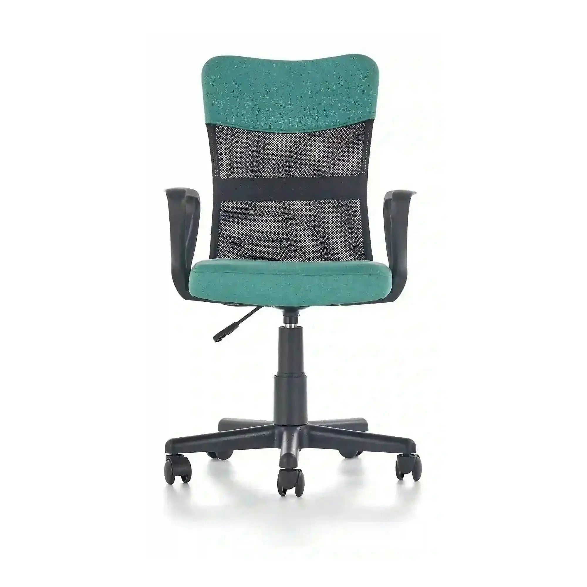 Scaun de birou TIMMY, turcoaz, stofa mesh, 52x59x81/91 cm