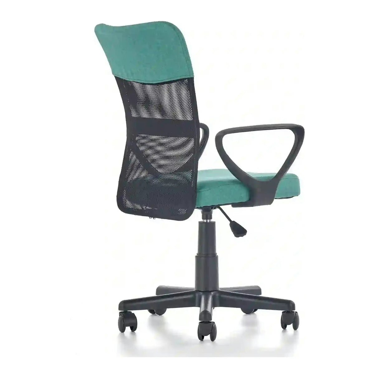 Scaun de birou TIMMY, turcoaz, stofa mesh, 52x59x81/91 cm