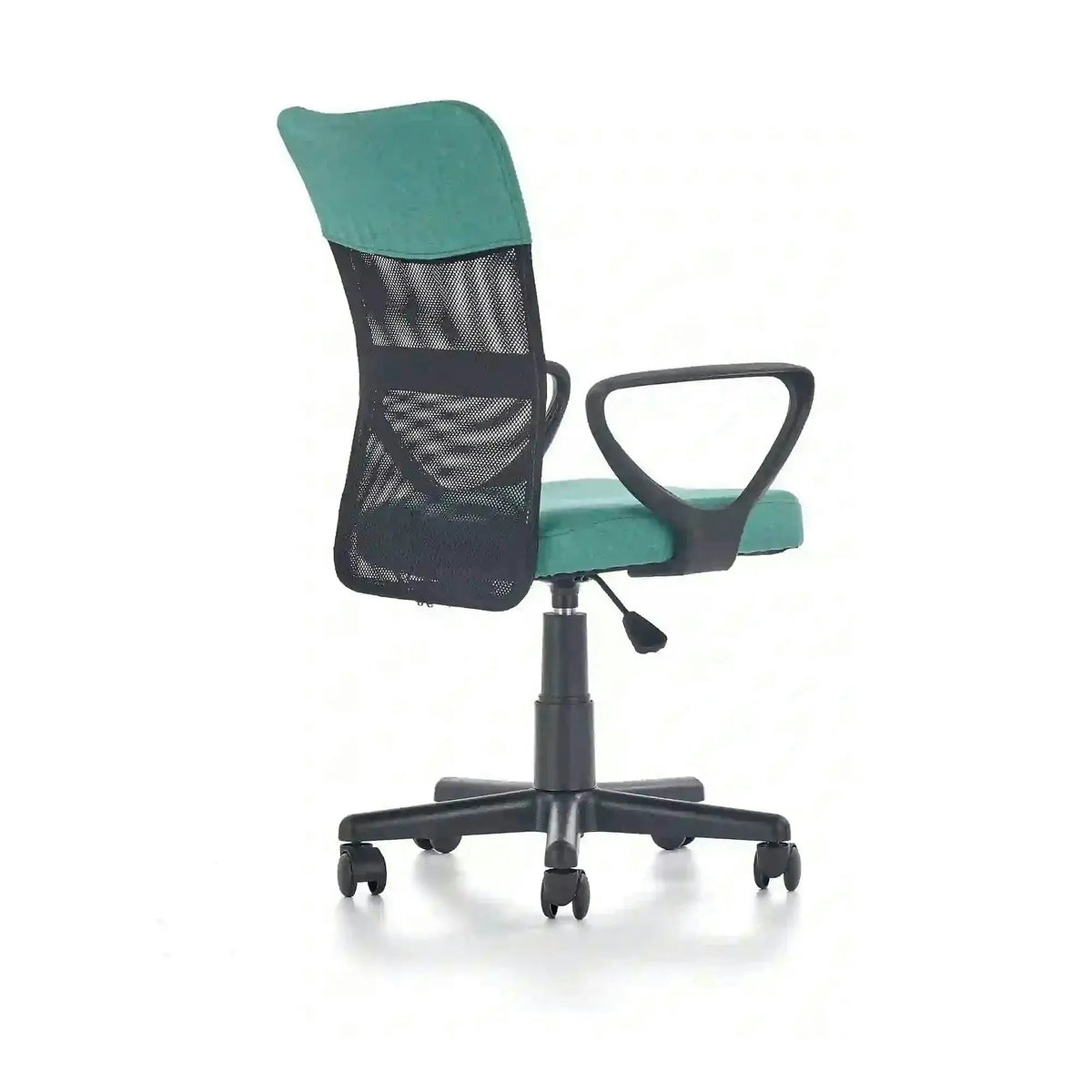 Scaun de birou TIMMY, turcoaz, stofa mesh, 52x59x81/91 cm