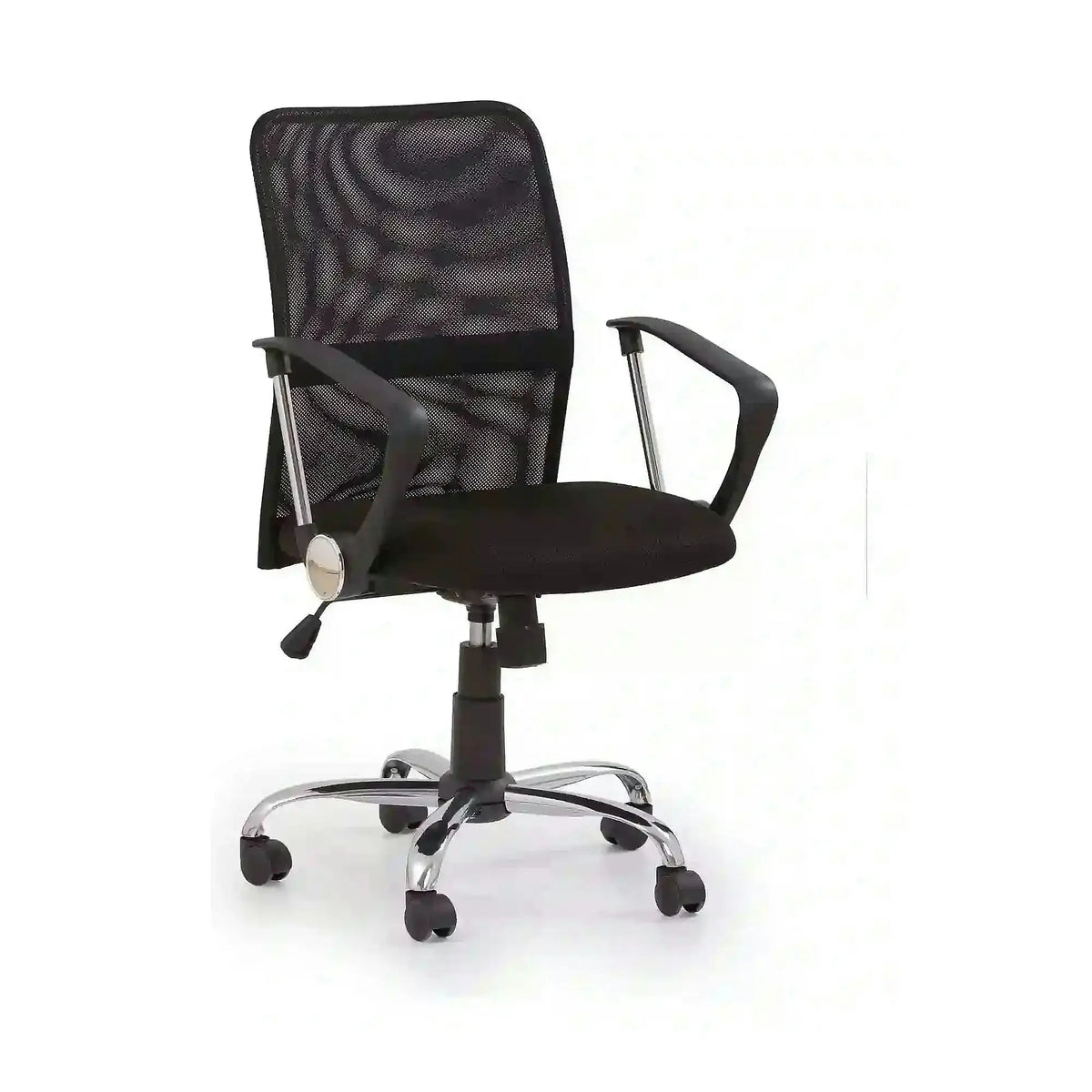Scaun de birou TONY, negru, stofa/plasa, 58x56x92/102 cm