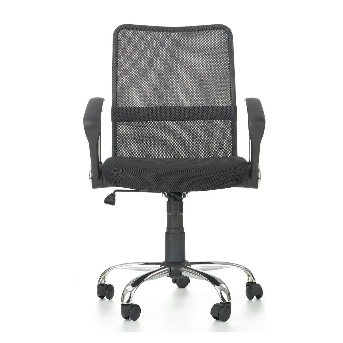 Scaun de birou TONY, negru, stofa/plasa, 58x56x92/102 cm