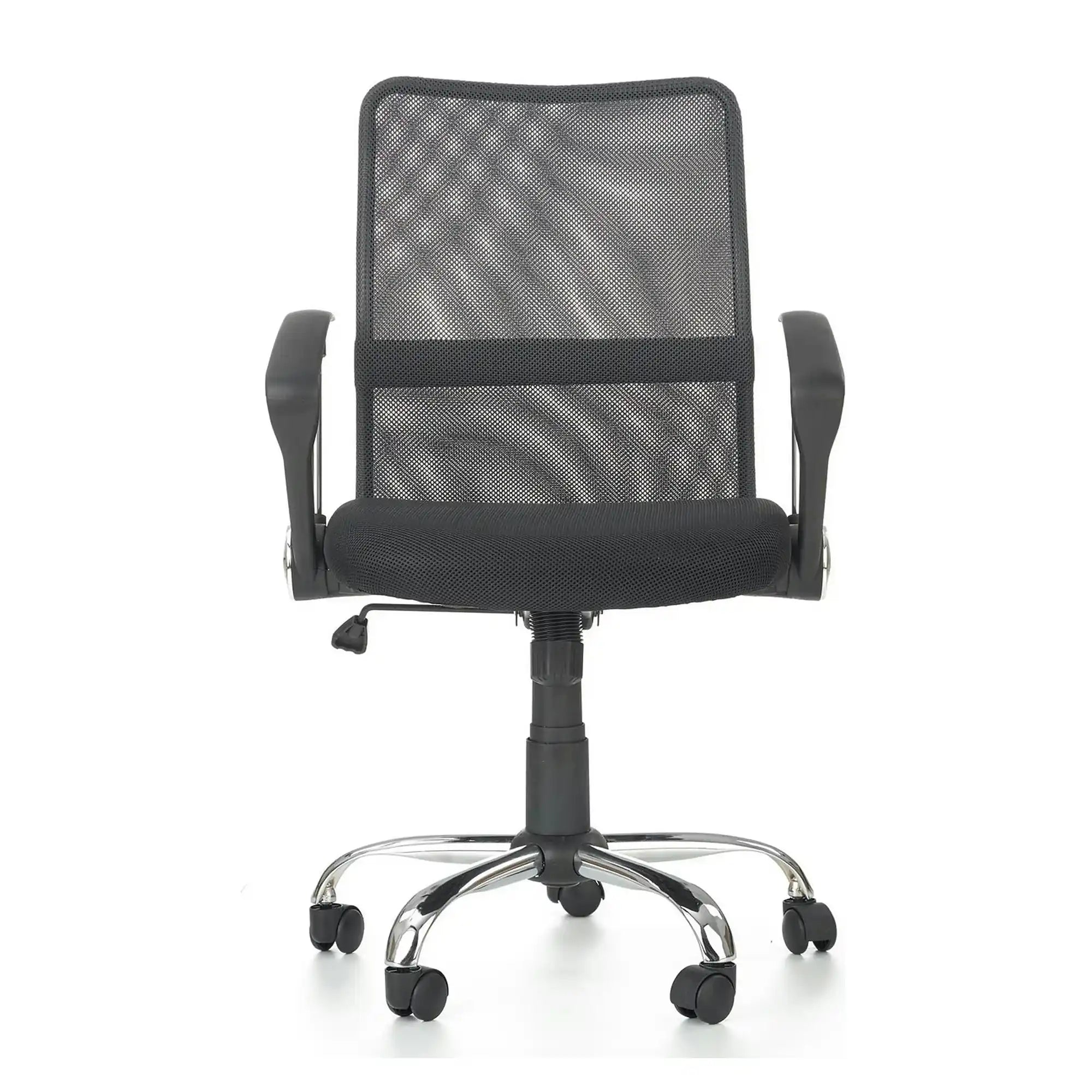 Scaun de birou TONY, negru, stofa/plasa, 58x56x92/102 cm