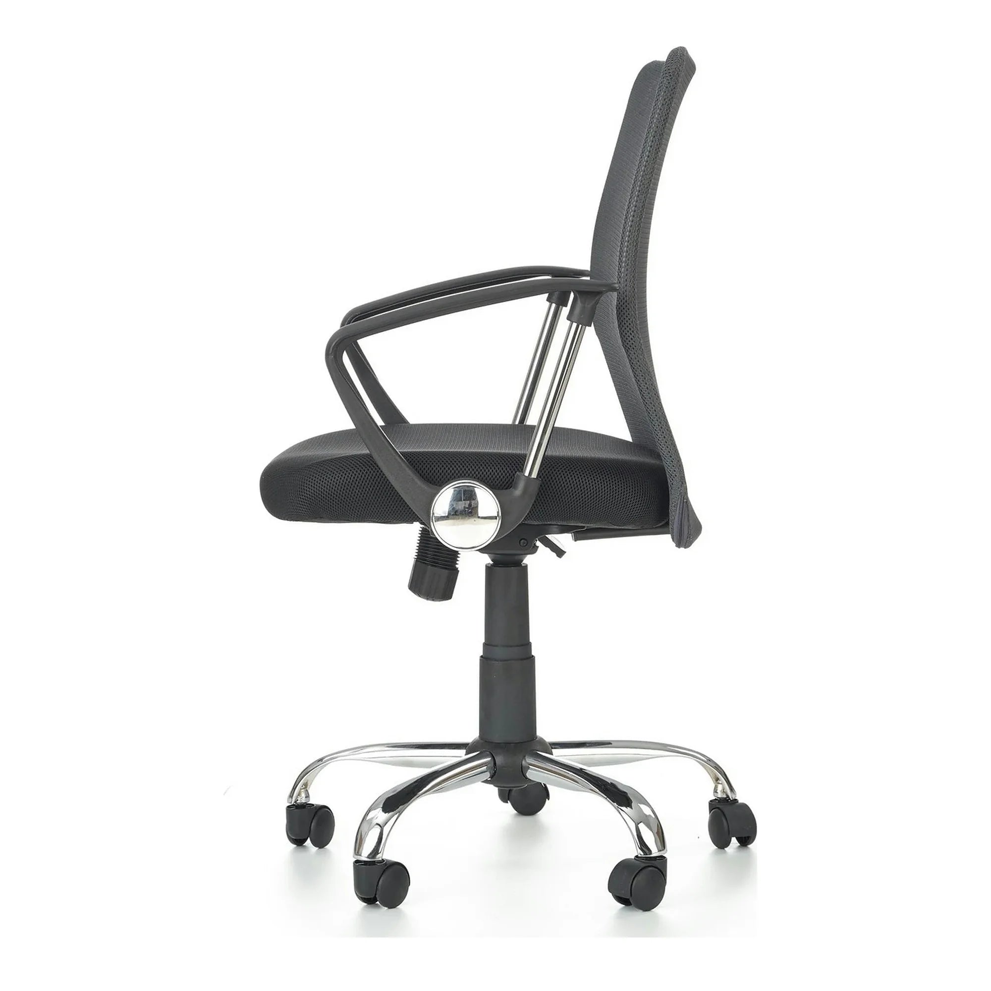 Scaun de birou TONY, negru, stofa/plasa, 58x56x92/102 cm