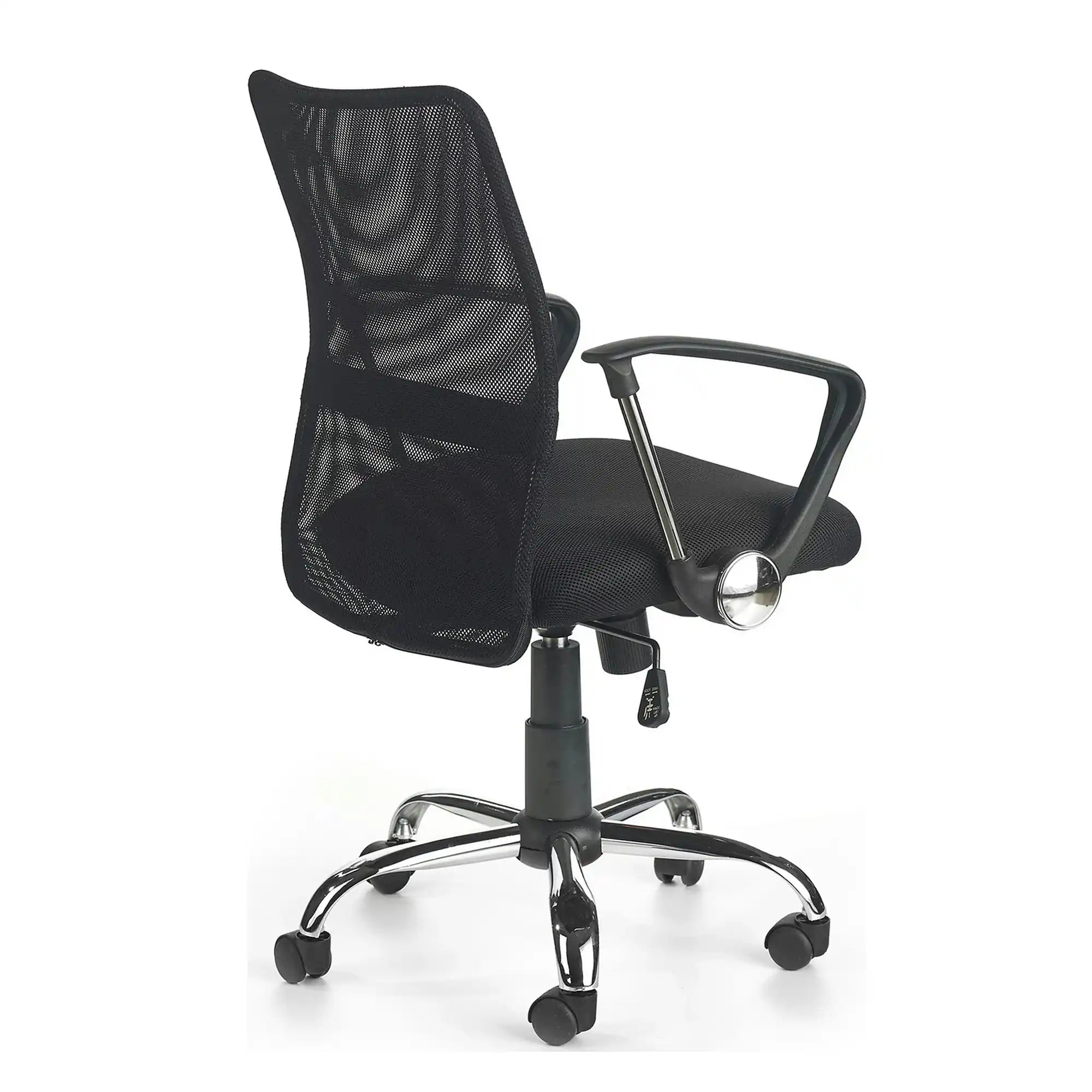 Scaun de birou TONY, negru, stofa/plasa, 58x56x92/102 cm