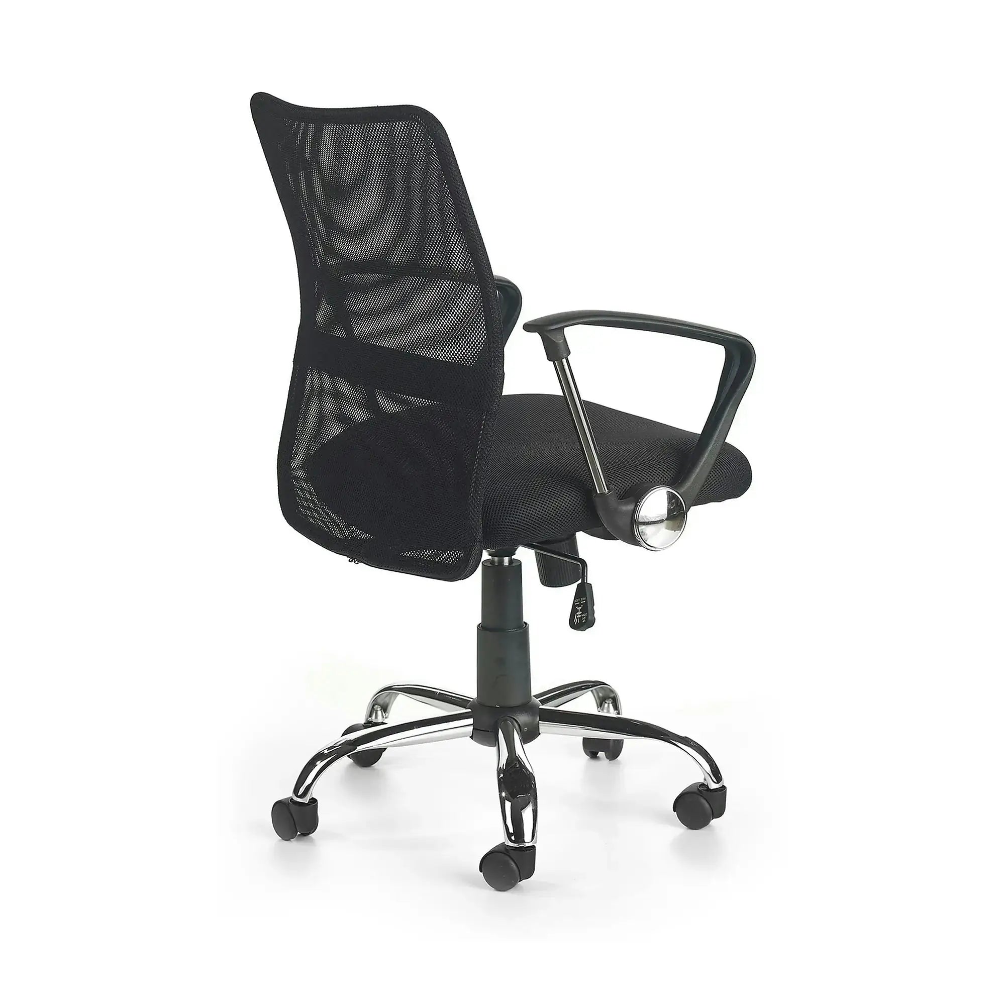 Scaun de birou TONY, negru, stofa/plasa, 58x56x92/102 cm
