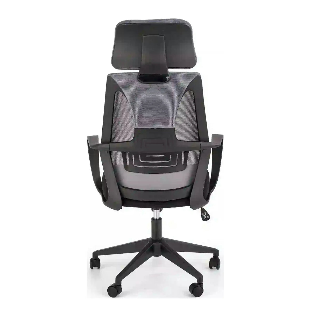 Scaun de birou VALDEZ, gri/negru, stofa/plasa, 64x60x116/121 cm