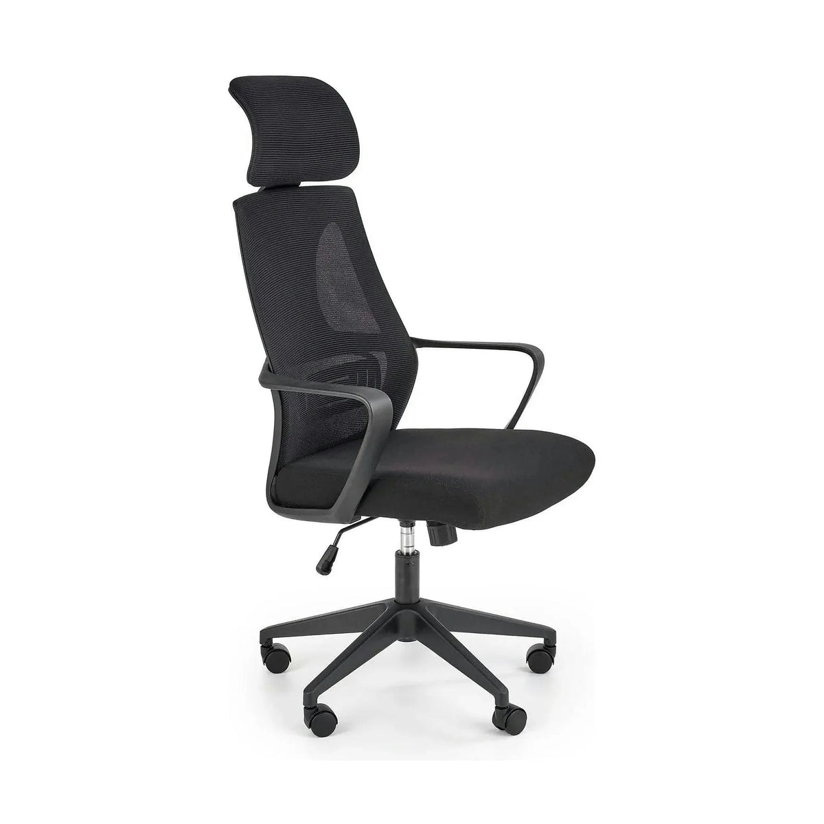 Scaun de birou VALDEZ, negru, stofa/plasa, 64x60x116/122 cm