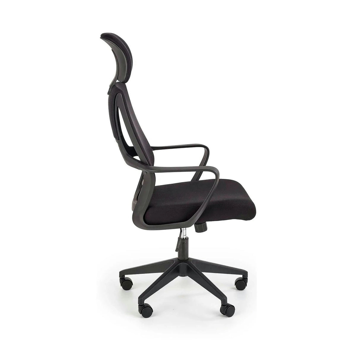 Scaun de birou VALDEZ, negru, stofa/plasa, 64x60x116/122 cm