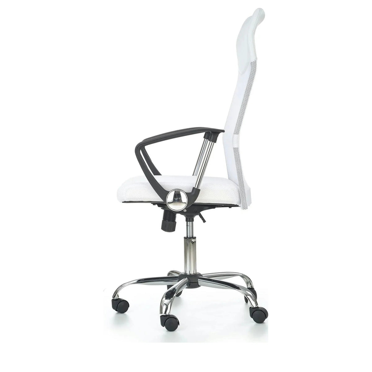 Scaun de birou VIRE, alb, stofa mesh, 61x63x110/120 cm