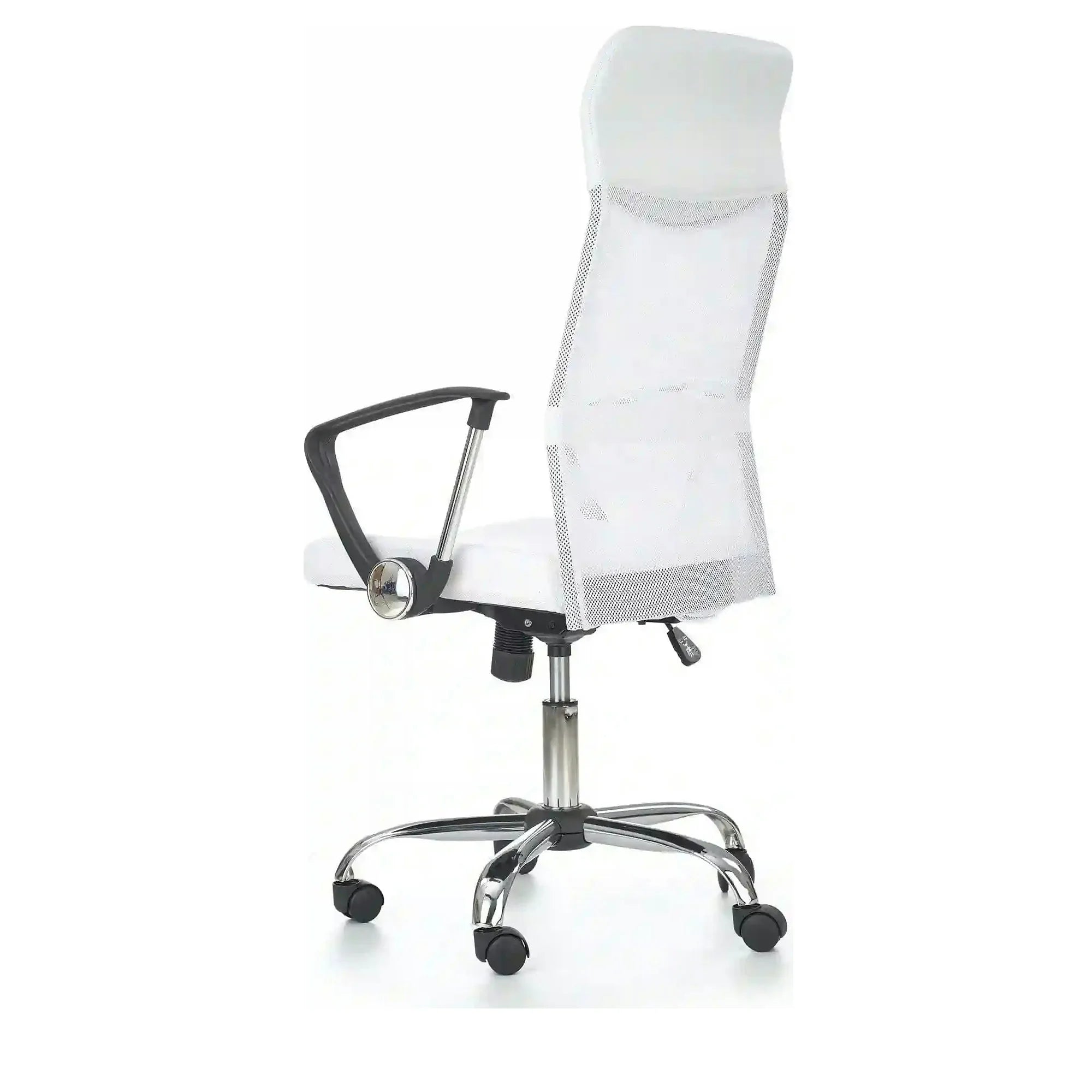 Scaun de birou VIRE, alb, stofa mesh, 61x63x110/120 cm