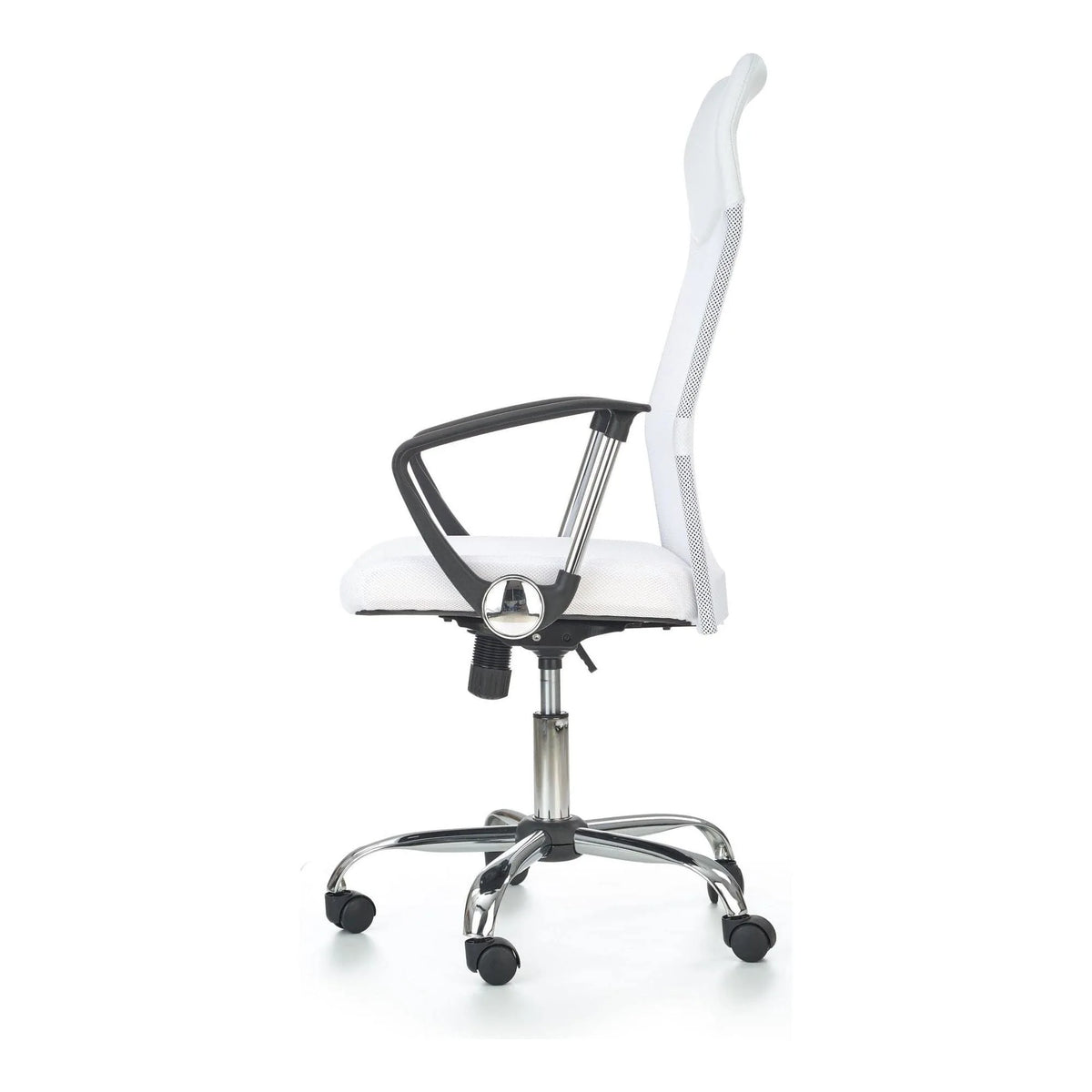 Scaun de birou VIRE, alb, stofa mesh, 61x63x110/120 cm