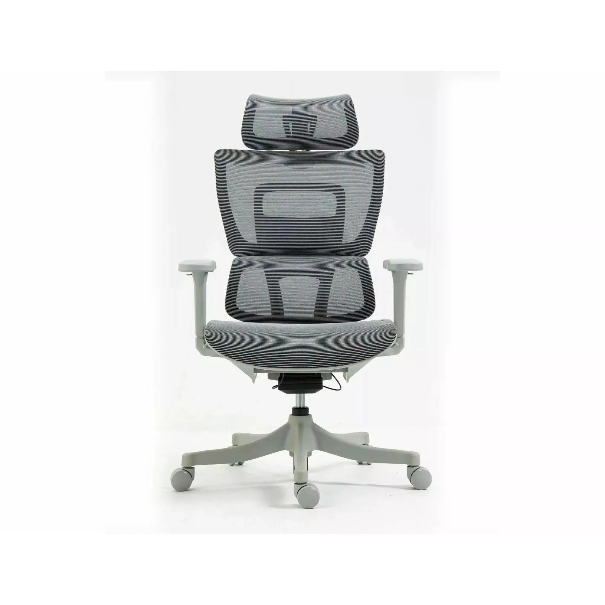 Scaun de birou WINNER, gri, plasa, 64x51x114 cm