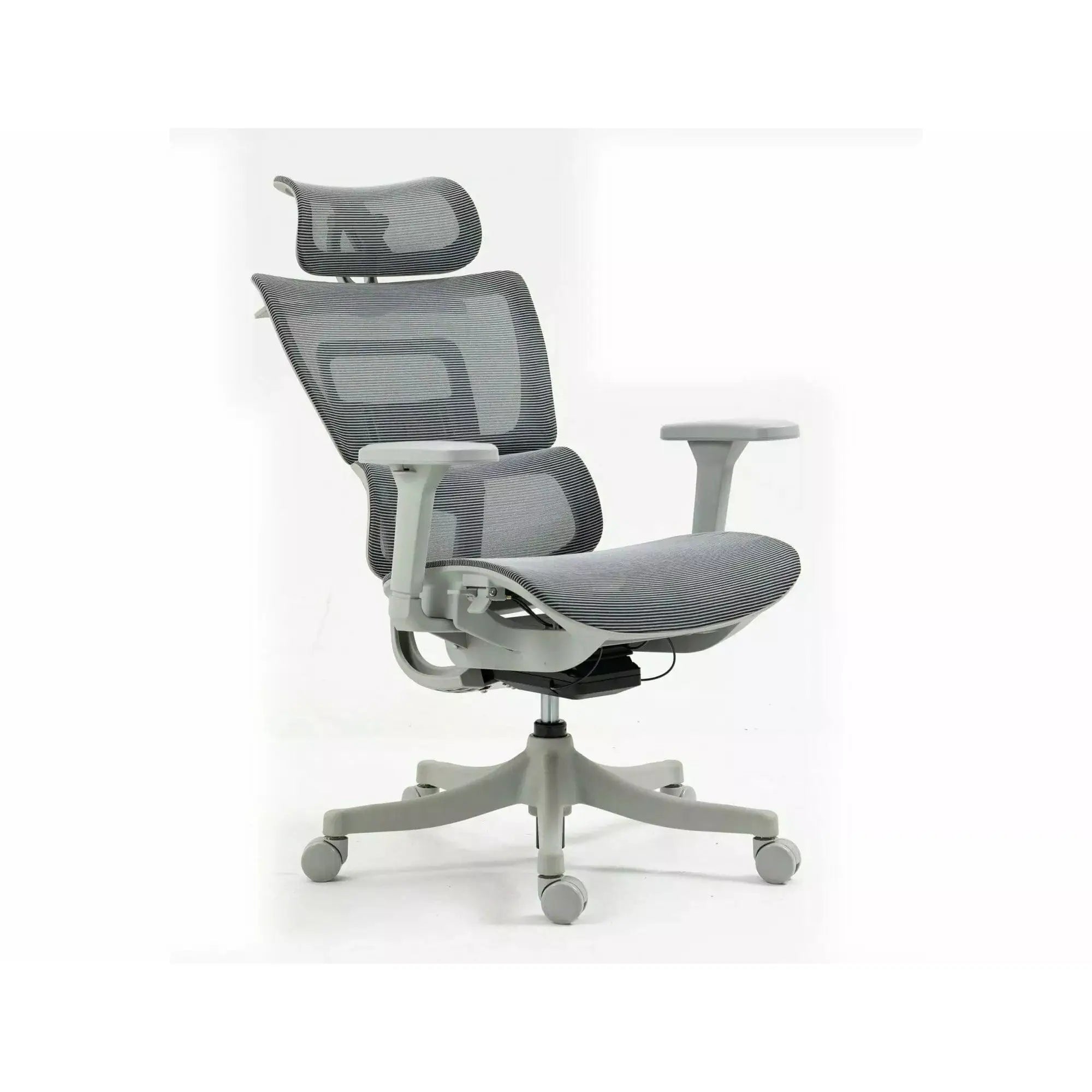 Scaun de birou WINNER, gri, plasa, 64x51x114 cm