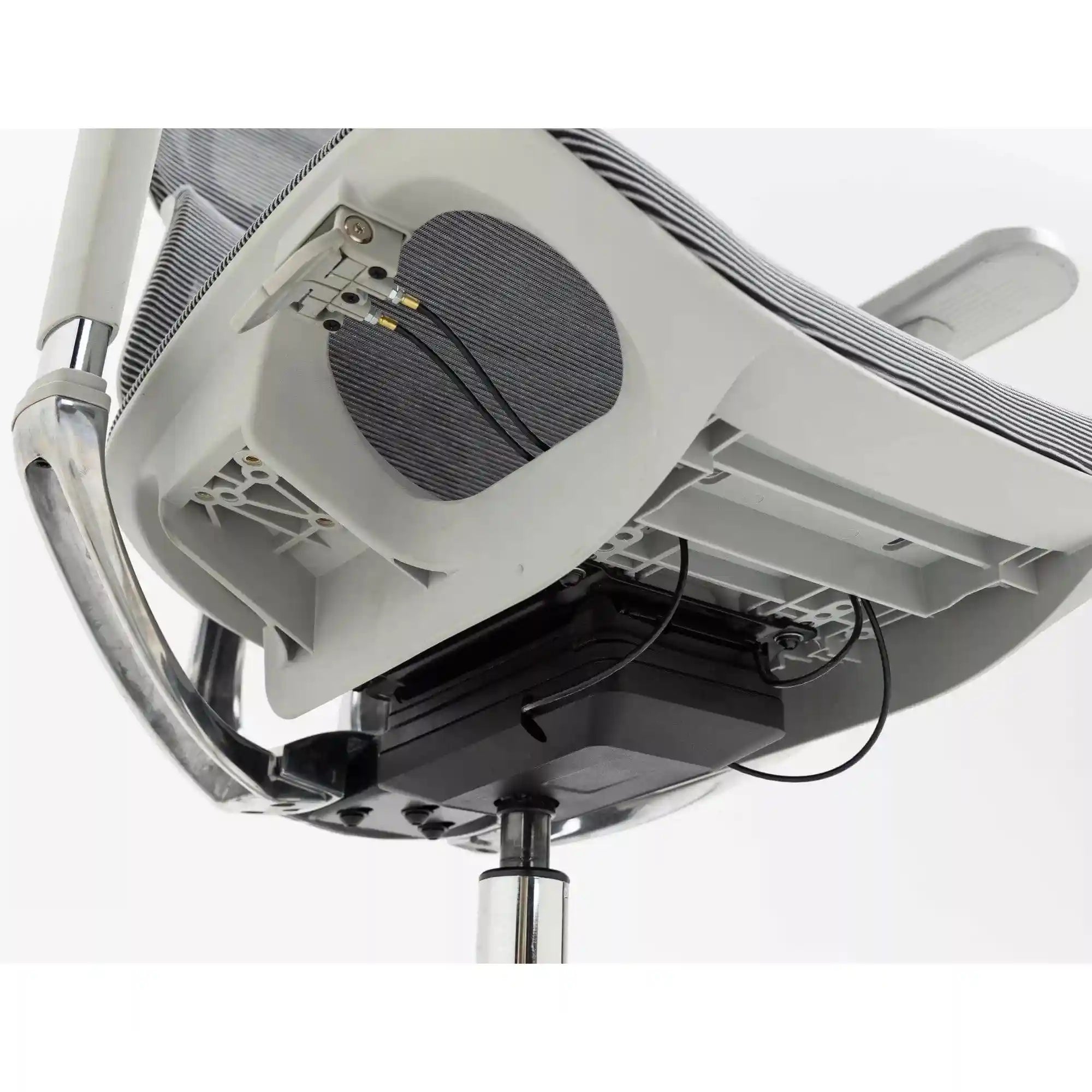 Scaun de birou WINNER LUX, gri/crom, plasa/metal, 64x51x114 cm