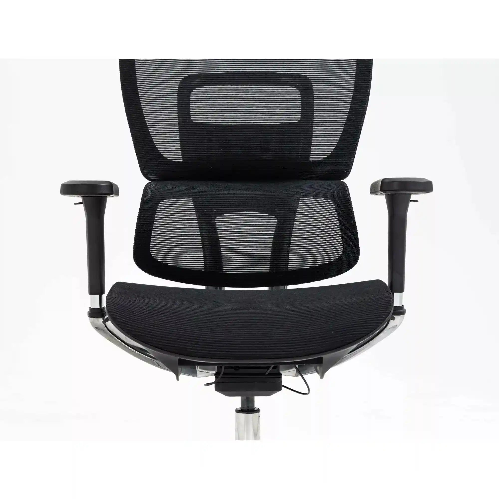 Scaun de birou WINNER LUX, negru/crom, plasa/metal, 64x51x114 cm