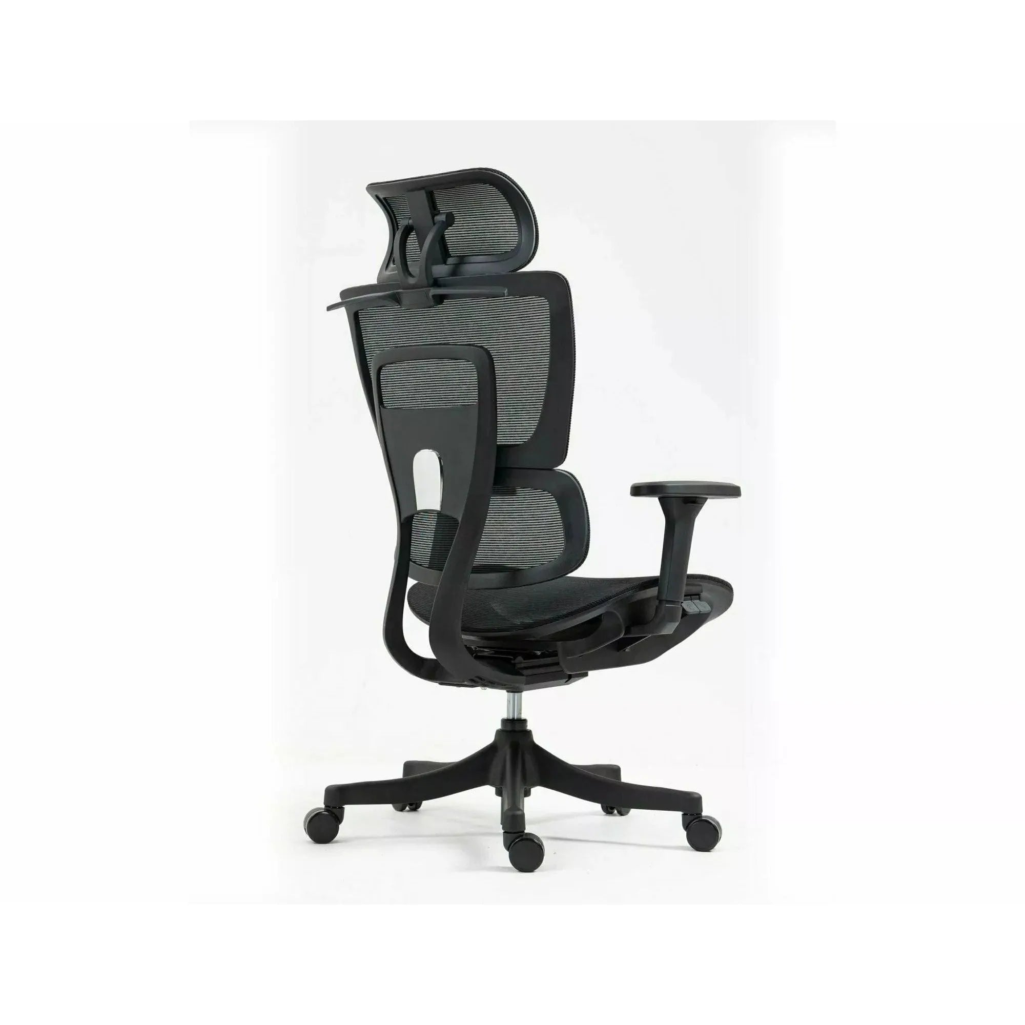 Scaun de birou WINNER, negru, plasa, 64x51x114 cm