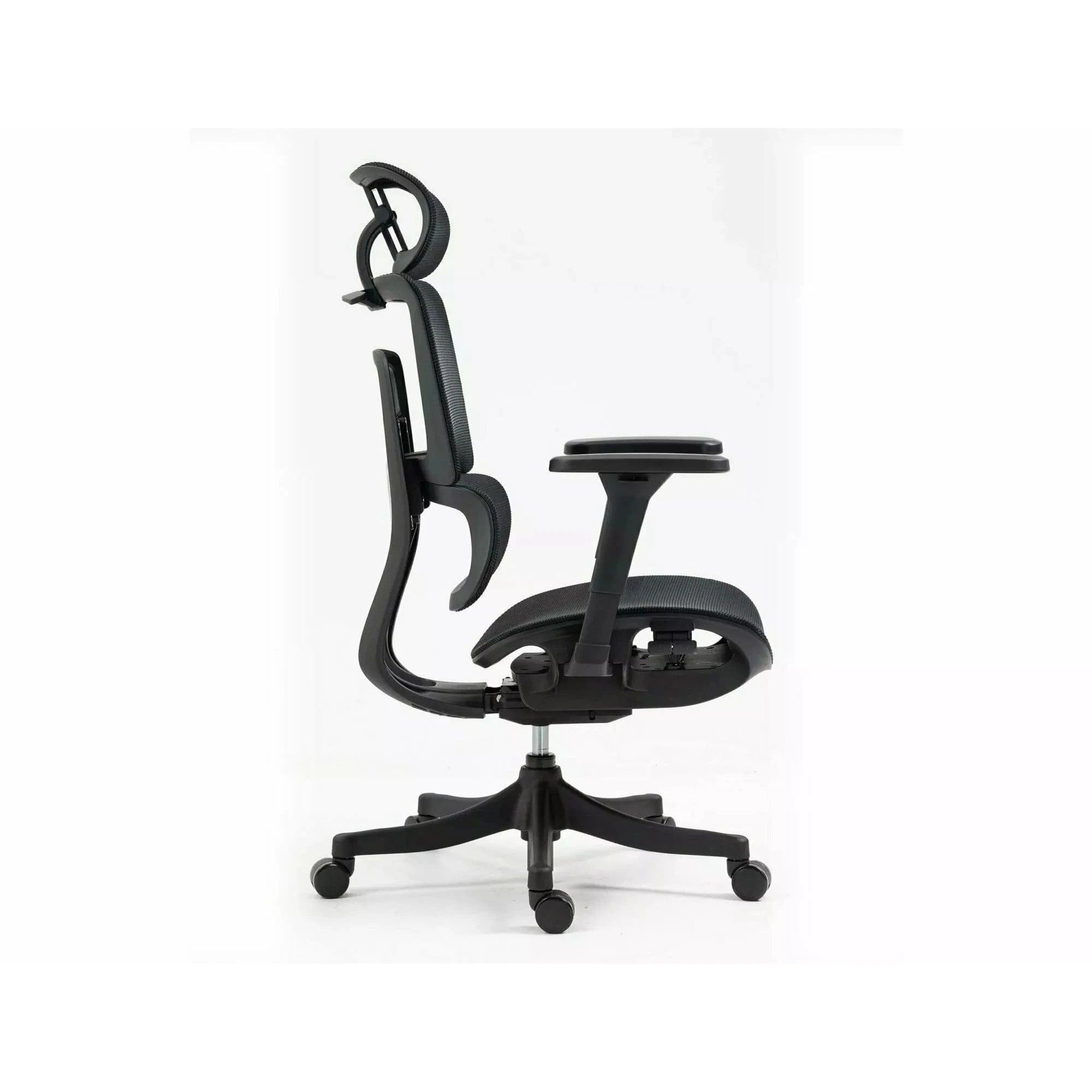 Scaun de birou WINNER, negru, plasa, 64x51x114 cm